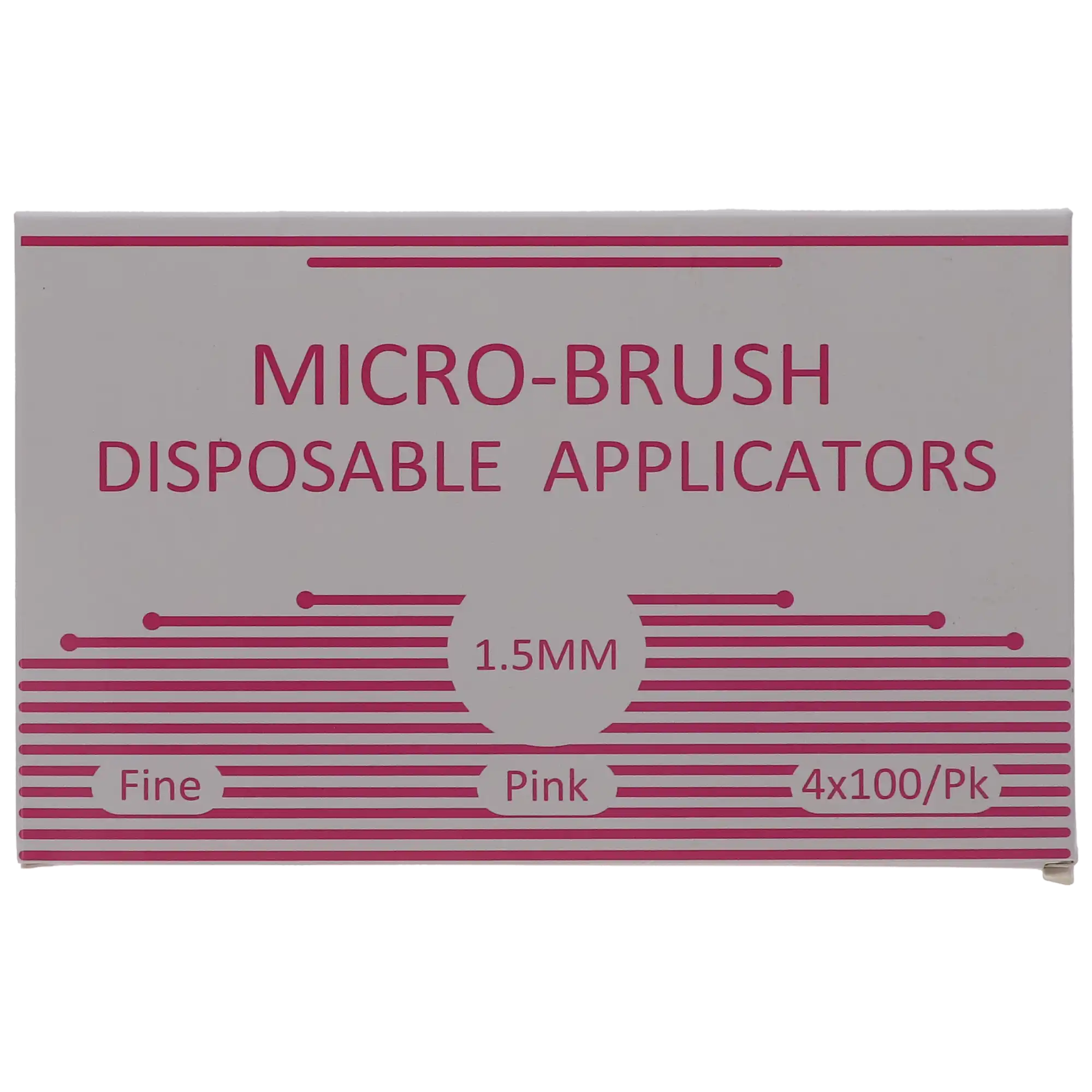 Micro-Brush Disposable Applicators, Fine, Pink, 4 x 100/Pk thumbnail 4