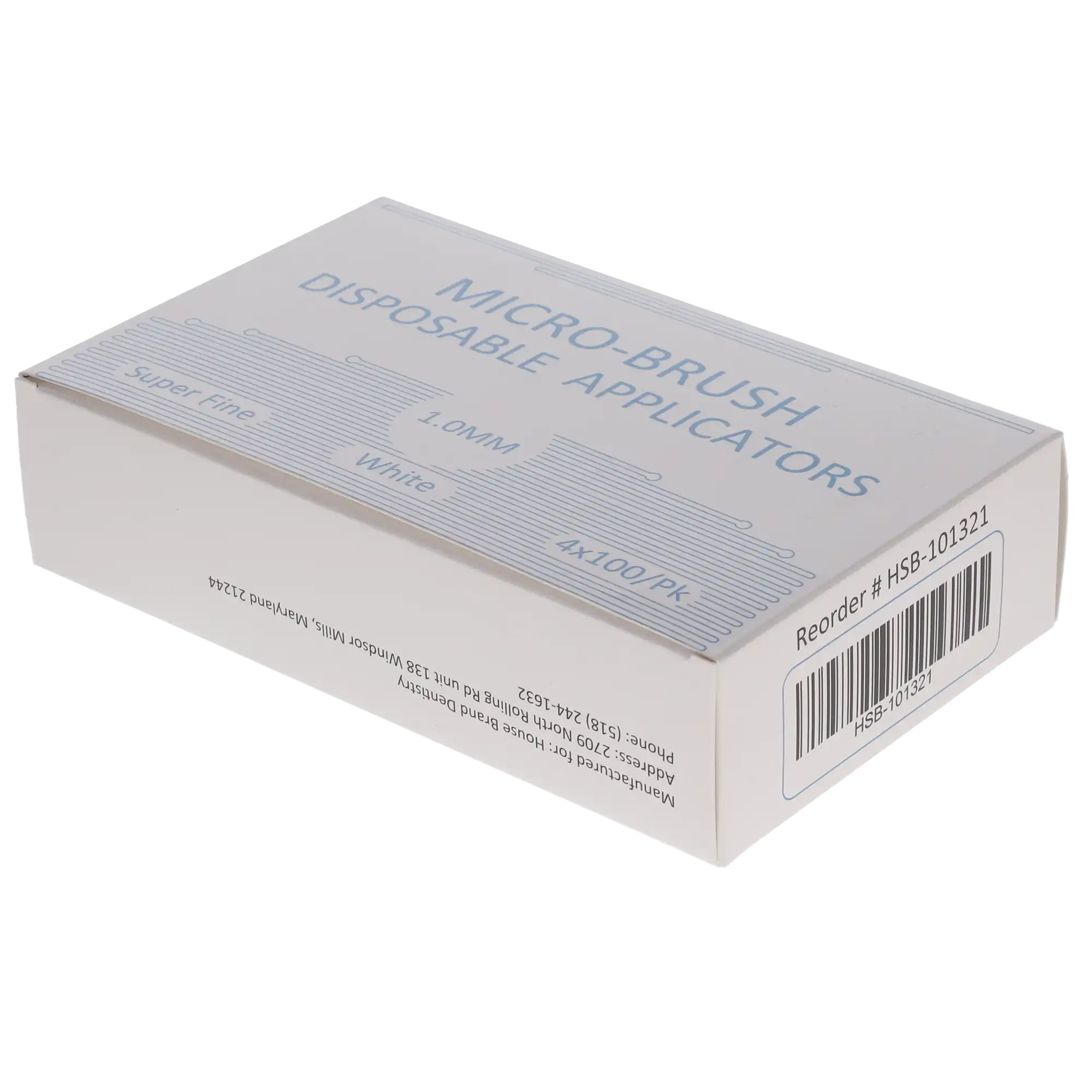 Micro-Brush Disposable Applicators, Super Fine, White, 4 x 100/Pk thumbnail 3