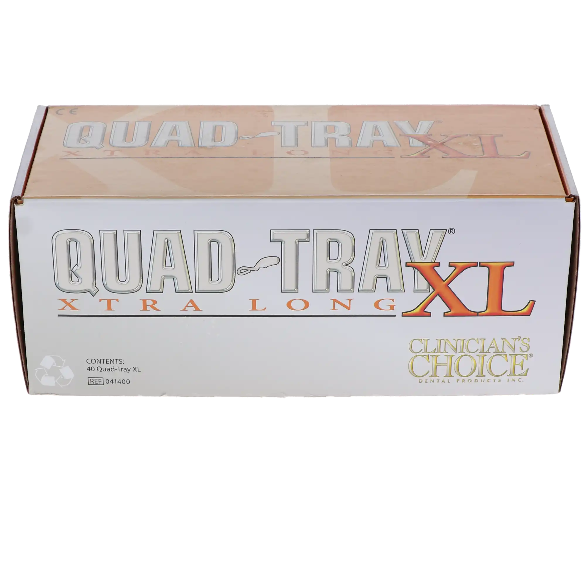 Clinician's Choice Quad-Tray XL Disposable Aluminum Dual-Arch Impression Trays, Xtra Long, Full-Quadrant, 40/Pk, 041400 thumbnail 4