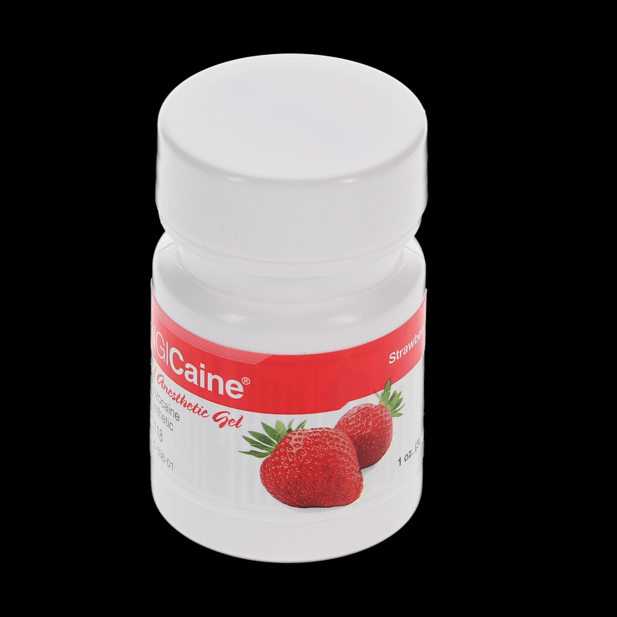 Gingicaine Topical Anesthetic Gel, 20% Benzocaine, Strawberry, 1 oz Jar, 1/Pk, 20118 thumbnail 3