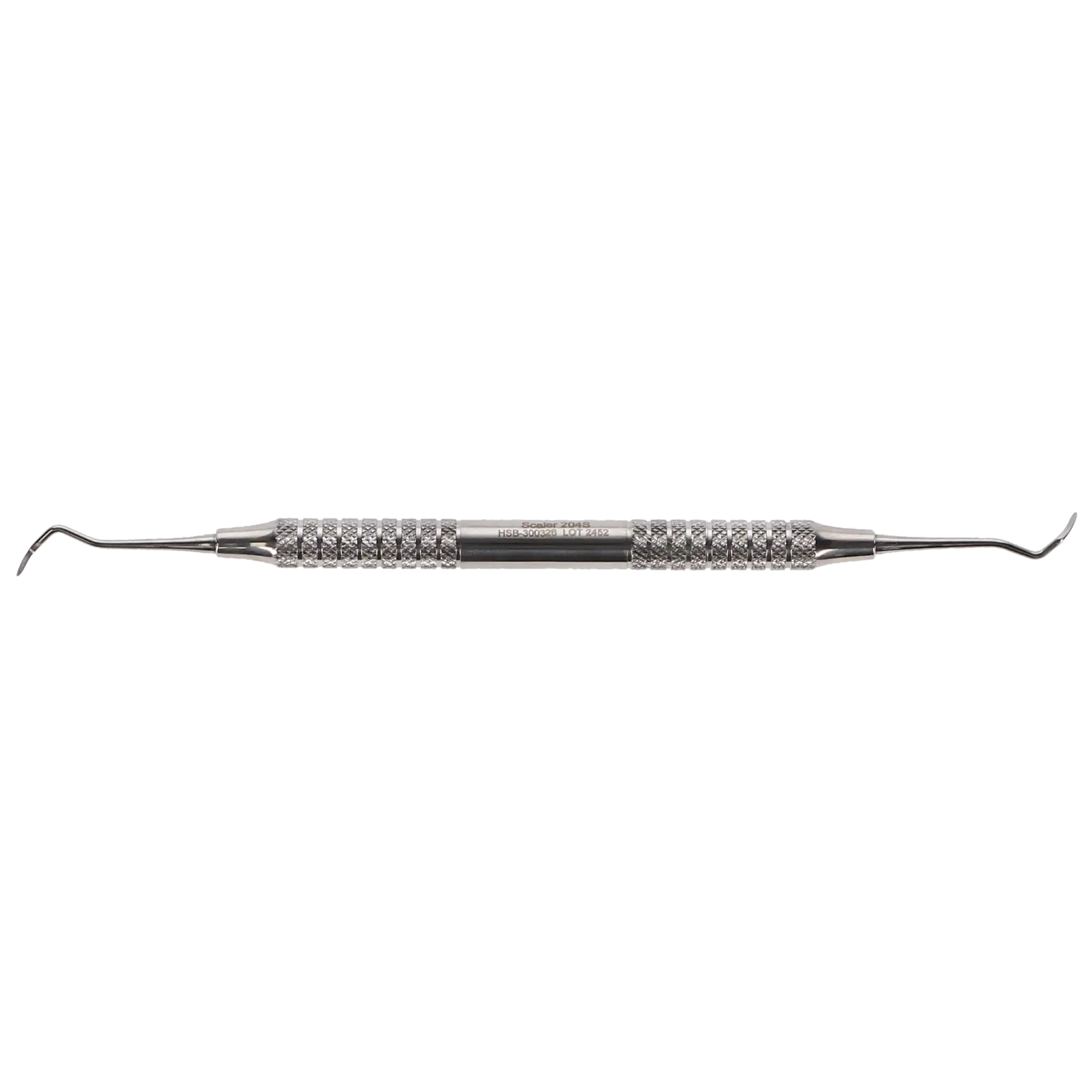 HSB Scaler D/E #204S Holow, Double-Ended Posterior Sickle Scaler, Stainless Steel, 300328 thumbnail 5