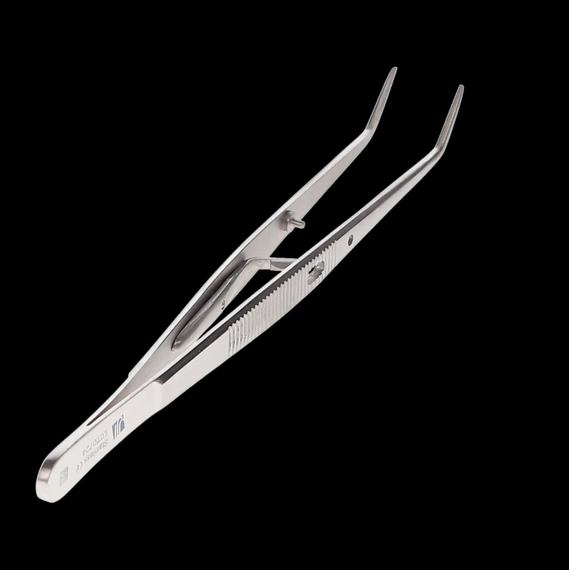 J&J Instruments Self-Locking College Cotton and Dressing Pliers, Serrated, 6", 08-210 thumbnail 2