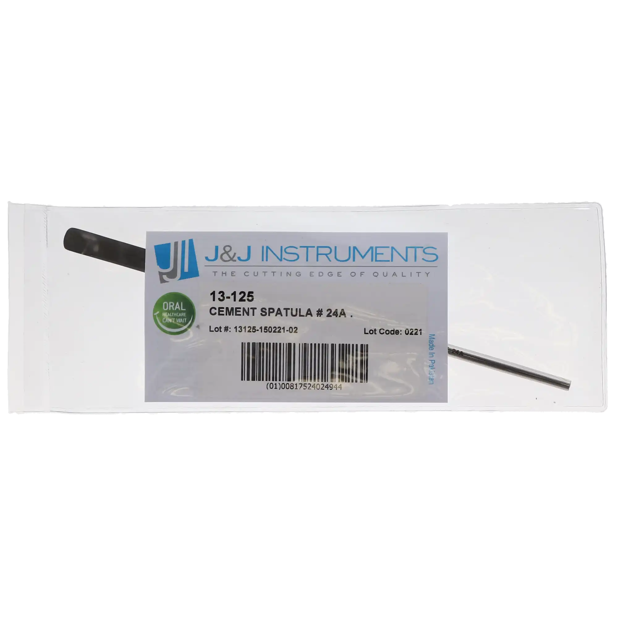 J&J Instruments #24A Rigid Stainless Steel Cement Spatula, 13-125 thumbnail 4