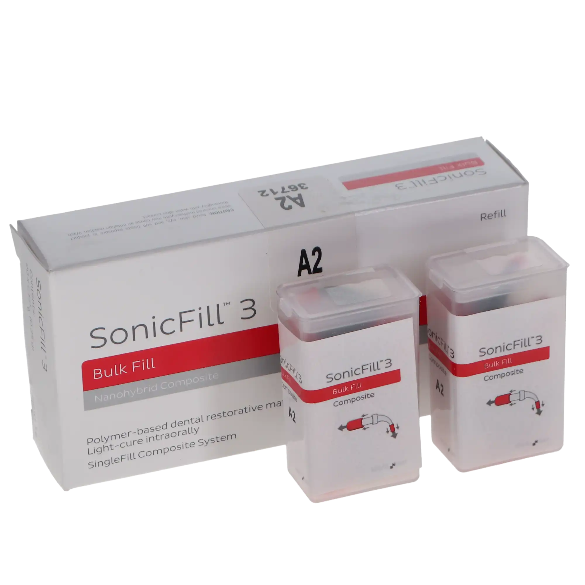 Kerr SonicFill 3 SingleFill Bulk Fill Composite Refill, Shade A2, 20 x 0.25g Unidose Tips, #36712 thumbnail 9