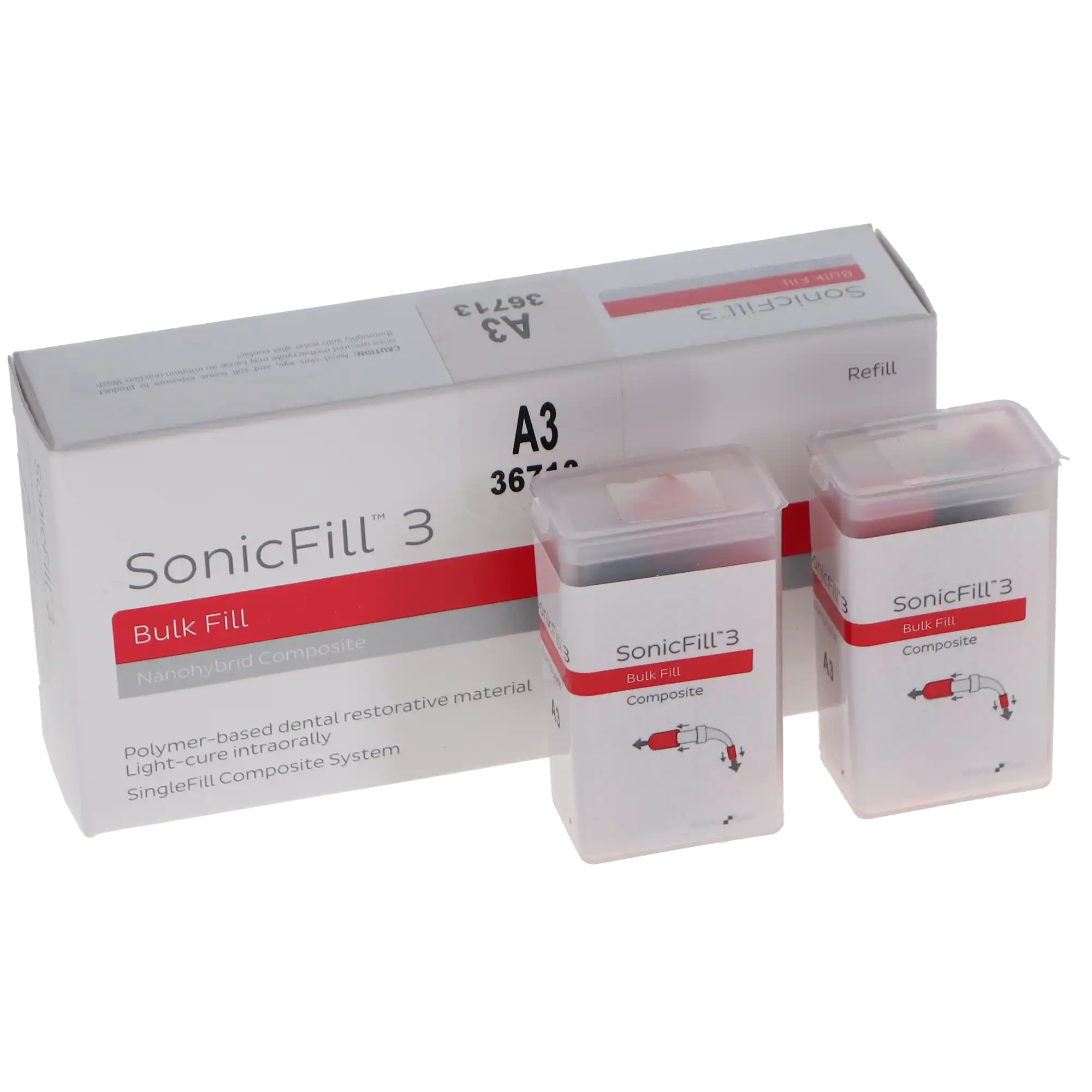 Kerr SonicFill 3 SingleFill Bulk Fill Composite Refill, Shade A3, 20 x 0.25g Unidose Tips, #36713 thumbnail 10