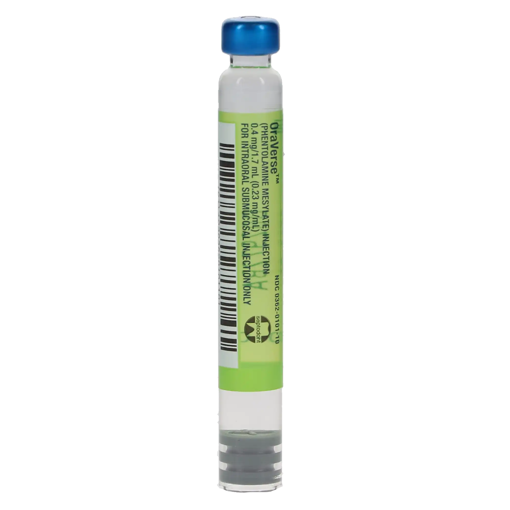 OraVerse Phentolamine Mesylate Injection, Glass Cartridge, 1.7 ml, 10/Pk thumbnail 5