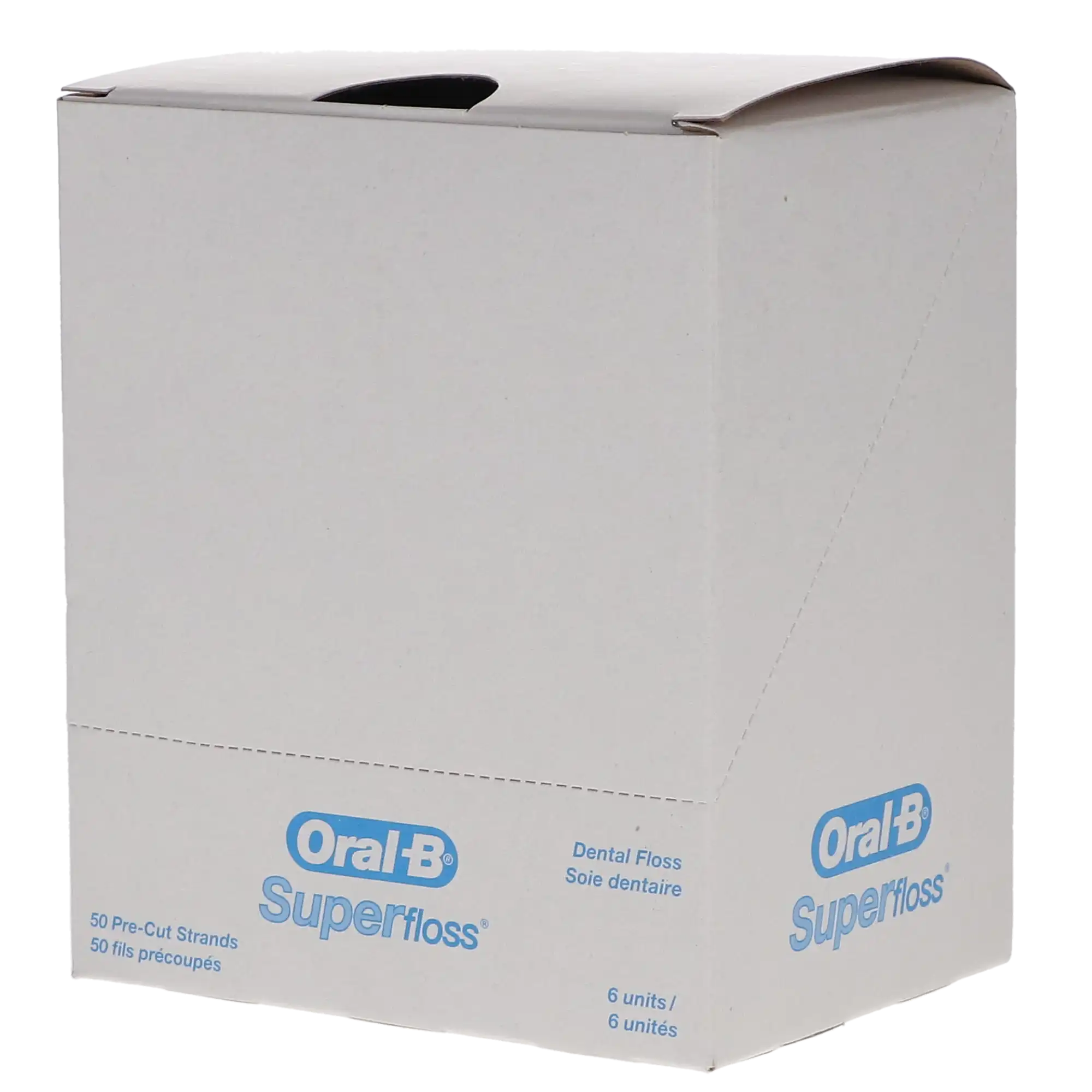 Oral-B SuperFloss Office Pack, Mint, Pre-Measured Strands, 50 Strands/Box, 24 Boxes/Case thumbnail 4