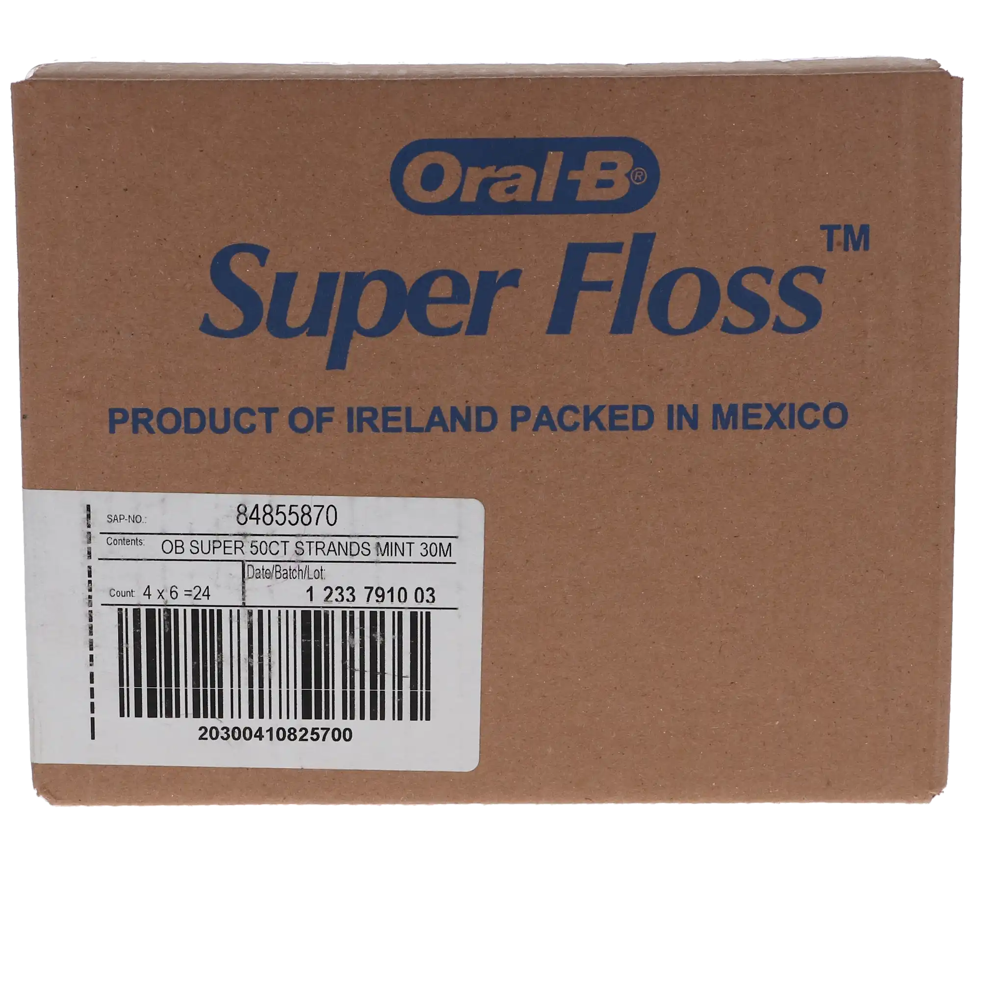 Oral-B SuperFloss Office Pack, Mint, Pre-Measured Strands, 50 Strands/Box, 24 Boxes/Case thumbnail 5
