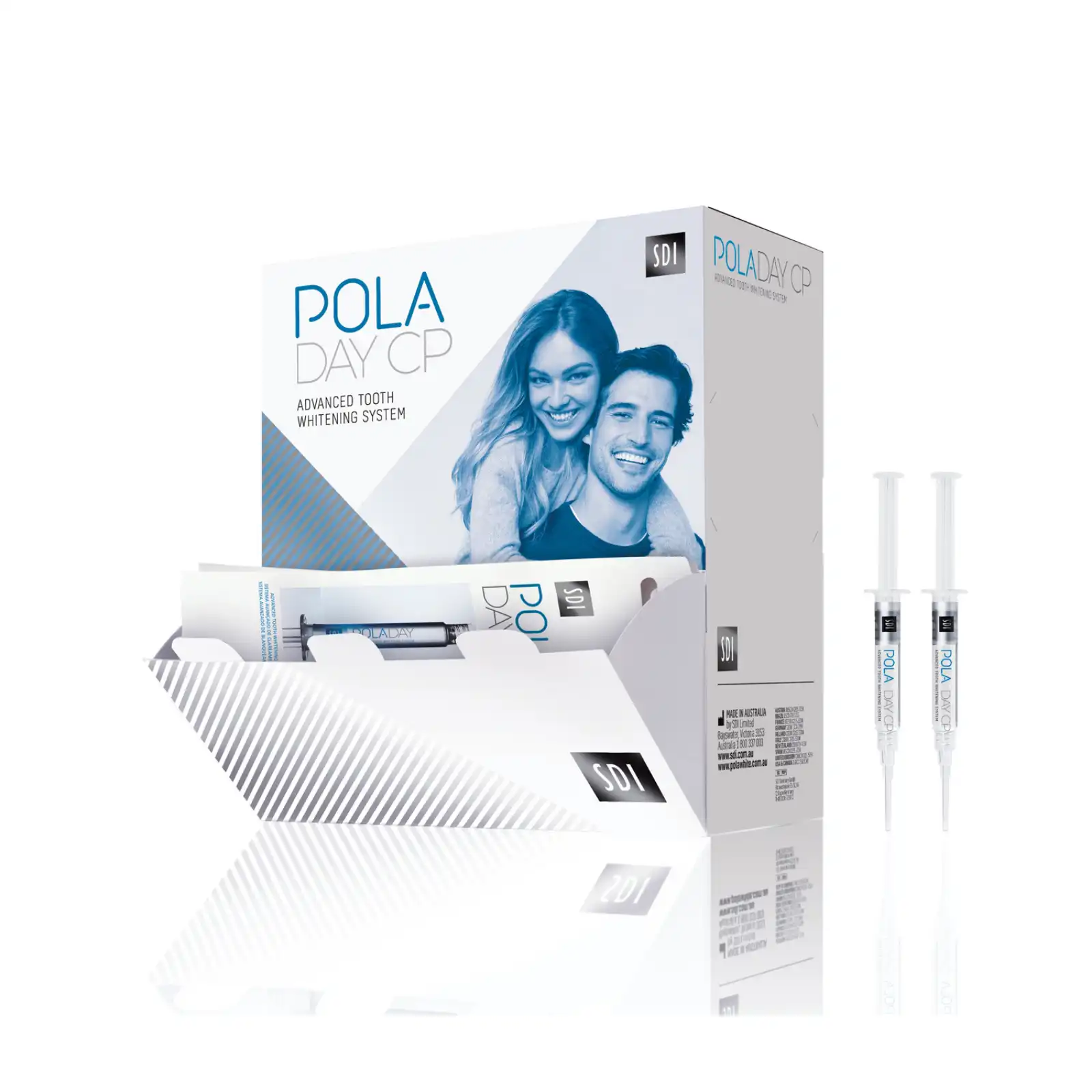 Pola Day CP 35% Carbamide Peroxide Take-Home Tooth Whitening Syringe Dispenser Pack, 3 g Syringes, 50/Pack, Spearmint, 7700073 thumbnail 2