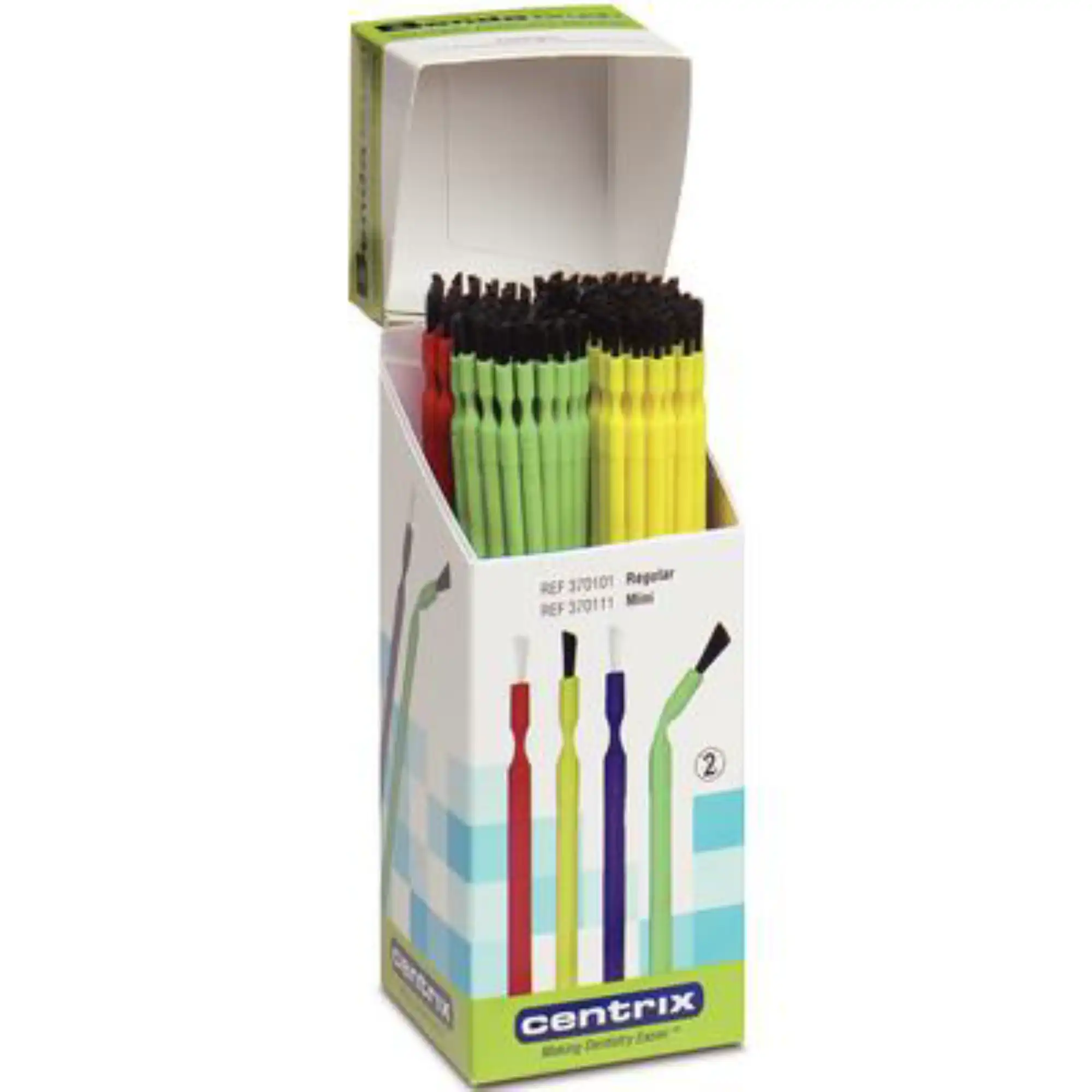 Vista Apex Bendable Brush Applicators, Regular, Black Bristle, 433/Pk, 204004 - Bendable Brush Applicators, Regular, Black Bristle, 433/Pk - Image 1