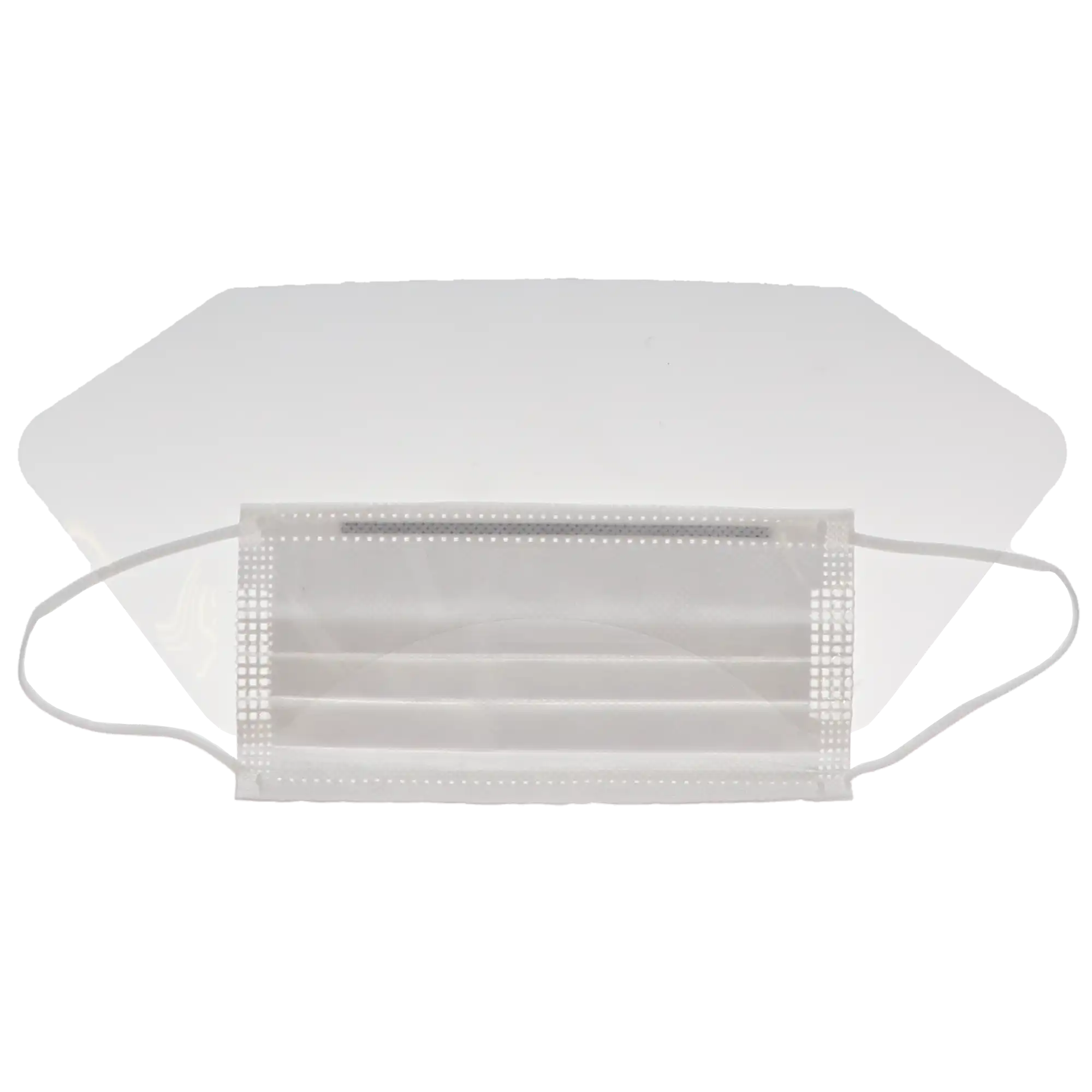 Crosstex Ultra Sensitive FogFree Surgical Face Mask with Shield, ASTM Level 3, White, Ear Loop, 25/Box, GCPWS thumbnail 4