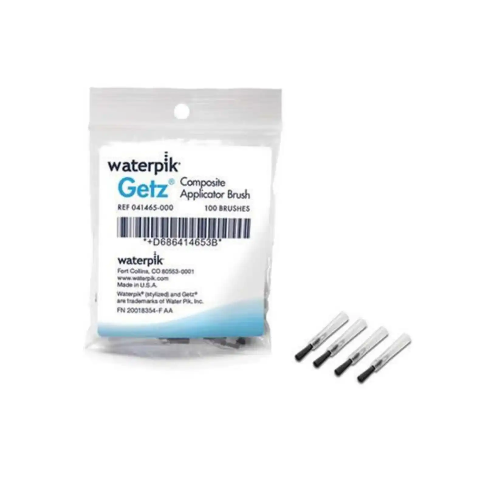 Getz Disposable Composite Applicator Brushes, 100/Pk, 041465-000 - Getz Composite Applicator Brushes 100/Pk - Image 1