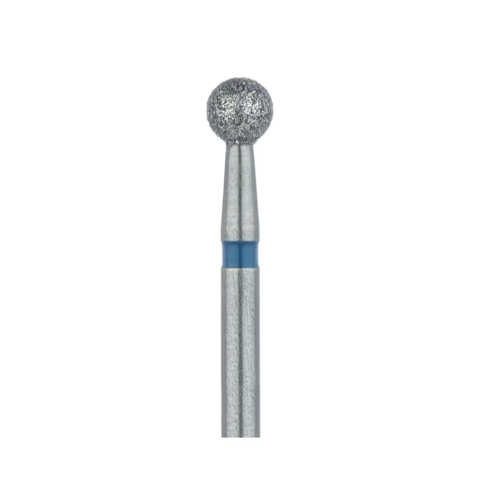 Meisinger Multi-Use Diamond Bur, Friction Grip, Round, 801, 2.7 mm, Medium Grit, Blue Ring, 5/Pk, 801-027-FG thumbnail 3
