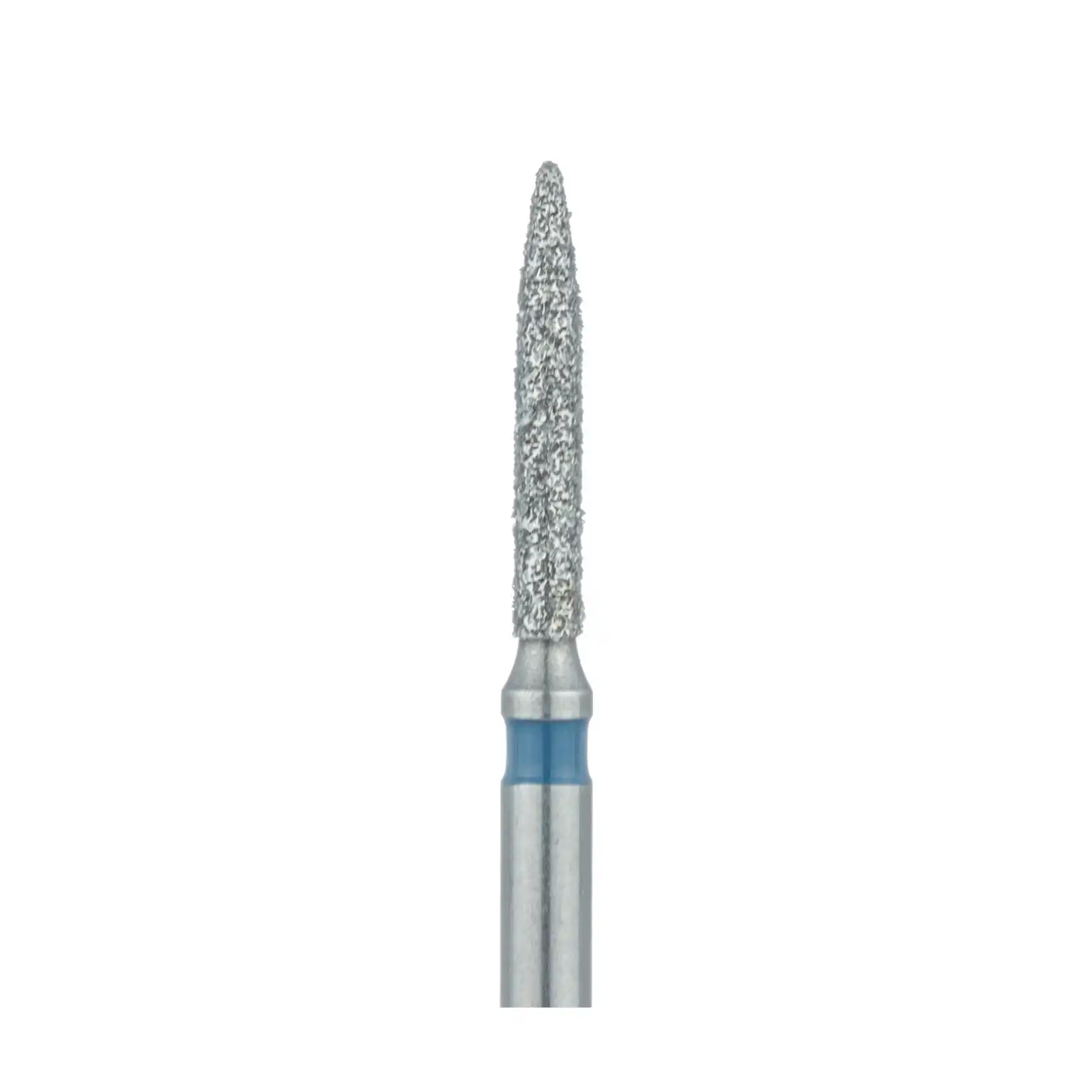 Meisinger Multi-Use Diamond Bur, FG, Flame, #862, 1.2 mm Head, Medium Grit, Blue Ring, 5/Pk, 862-012-FG thumbnail 3