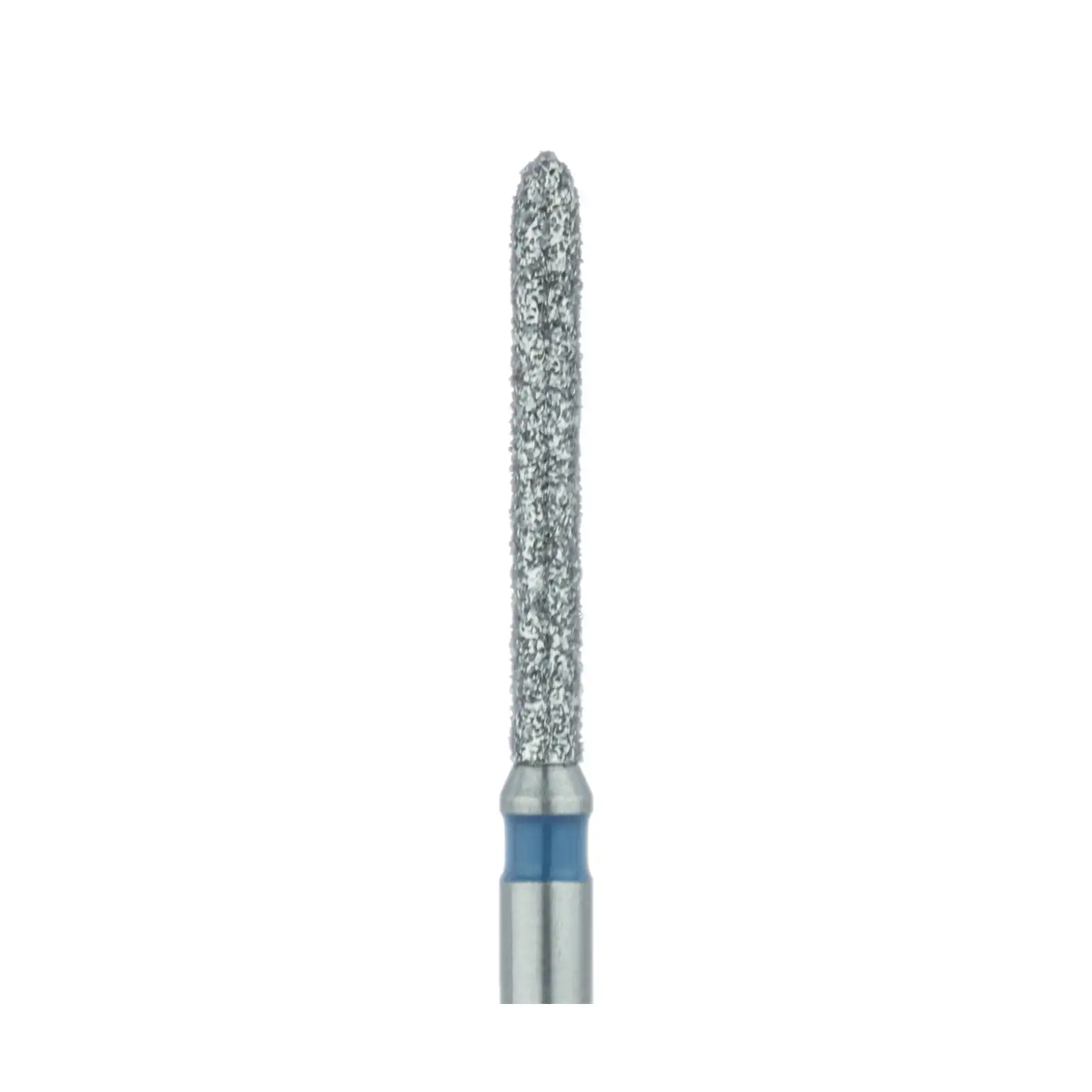 Meisinger Multi-Use Diamond Bur, Friction Grip, Long Torpedo, 869-012-FG, 1.2 mm, Medium Grit, Blue Ring, 5/Pk thumbnail 3