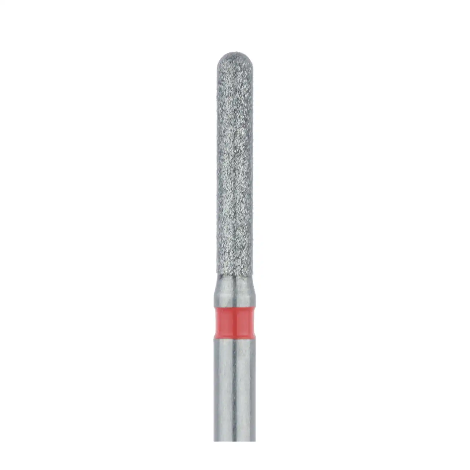 Meisinger Multi-Use Diamond Bur, Friction Grip, Round-End Cylinder, 881F, 1.4 mm, Fine, Red, 5/Pk, 881F-014-FG thumbnail 3