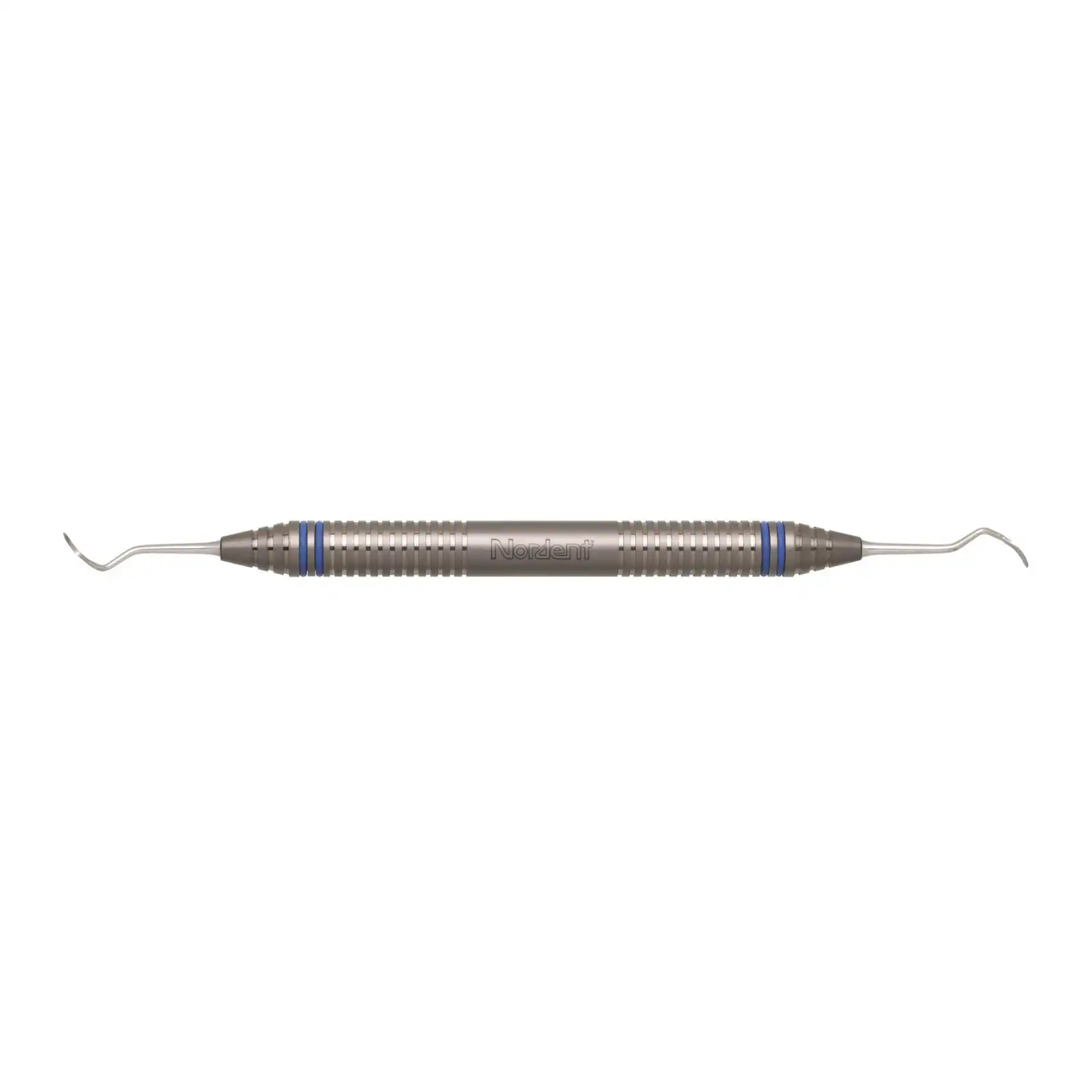Nordent ImplaMate 204S Posterior Sickle Double-Ended Titanium Implant Scaler, DuraLite ColorRings Handle, CEIS204S thumbnail 2