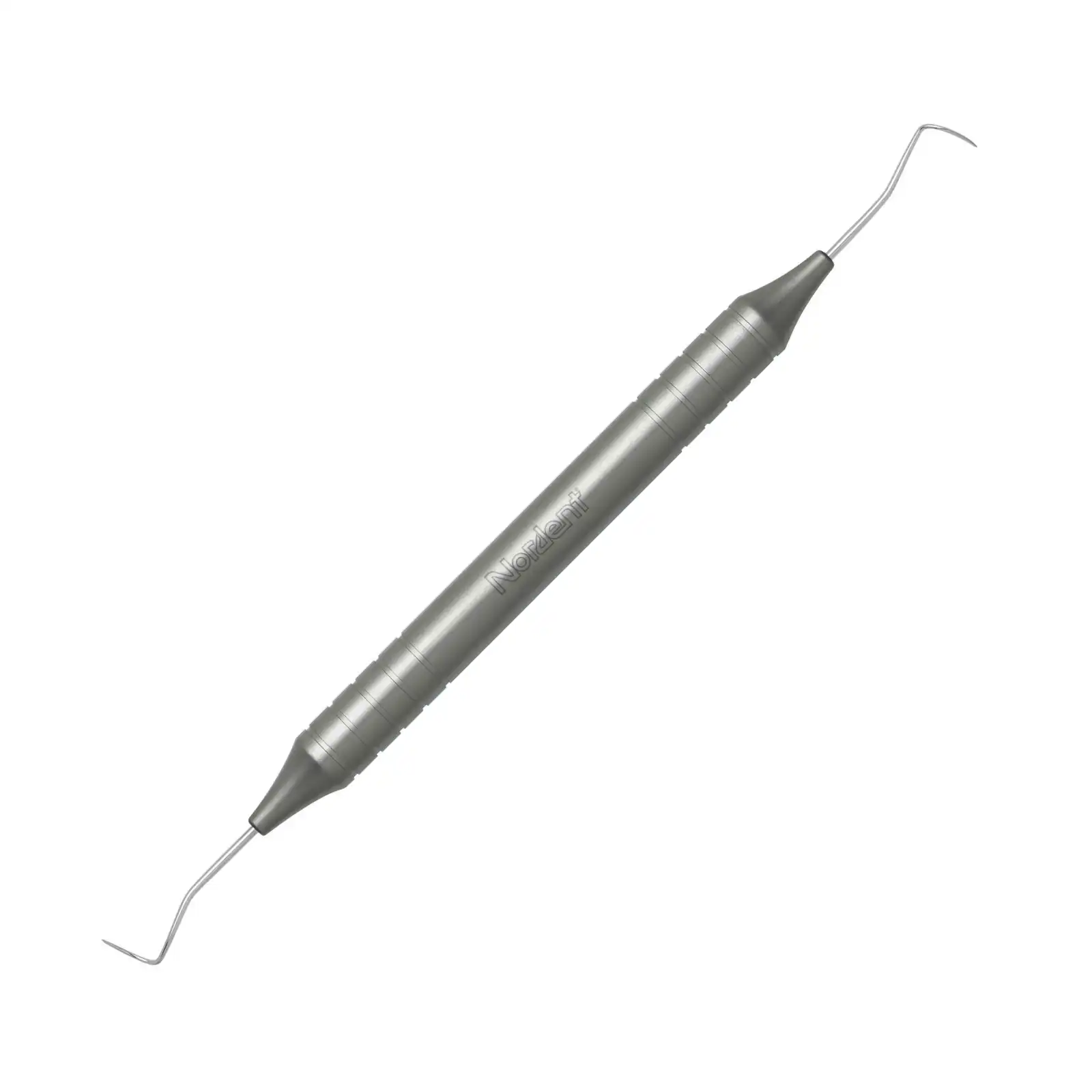 Nordent #2 Double-End Pigtail Explorer, DuraLite Round Handle, Stainless Steel, REEX2 thumbnail 2