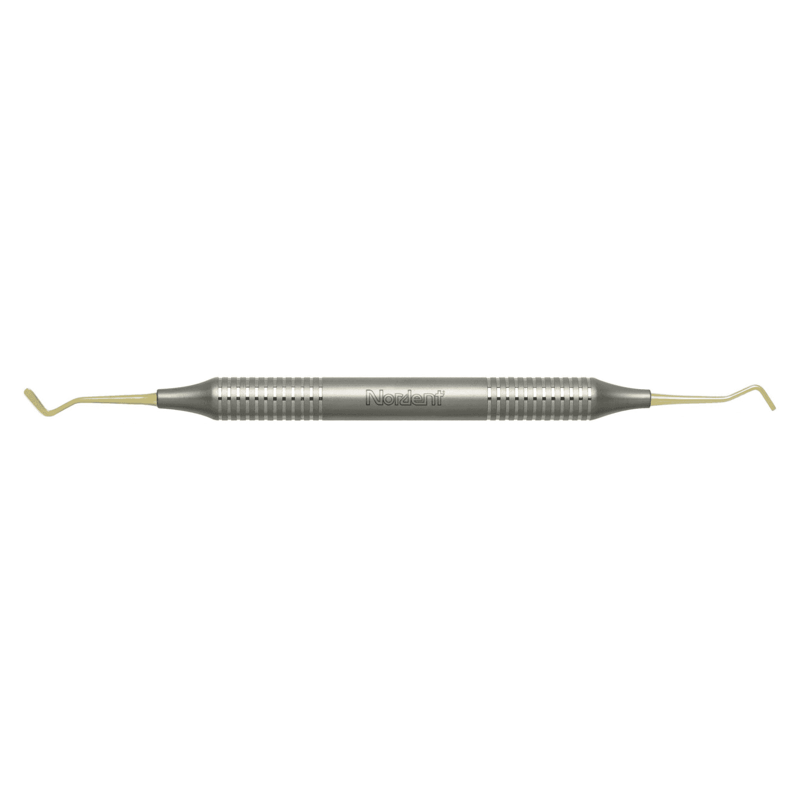 Nordent #3T Composite Placement Instrument, Paddle/Condenser, Titanium Nitride Coated, DuraLite Round Handle, Double-End, REPFI3T thumbnail 2