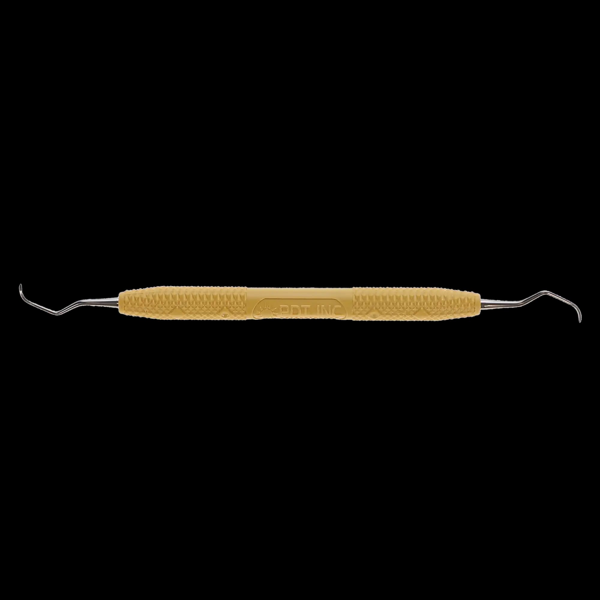 PDT Cruise #23 (Pointed Toe) Universal Curette, Yellow Resin Handle, Double End, R098 thumbnail 6