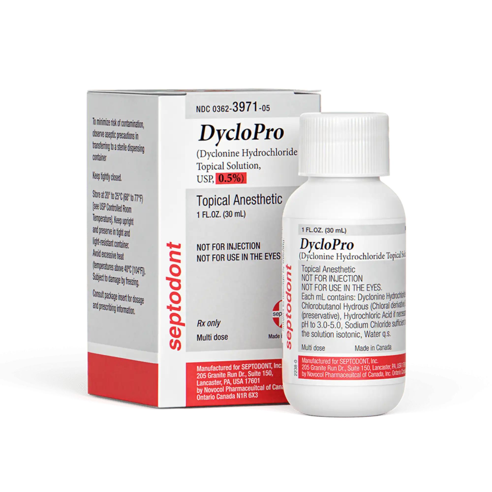 Septodont DycloPro Dyclonine Hydrochloride Topical Solution USP 0.5%, 1 oz Jar, 99510 thumbnail 8