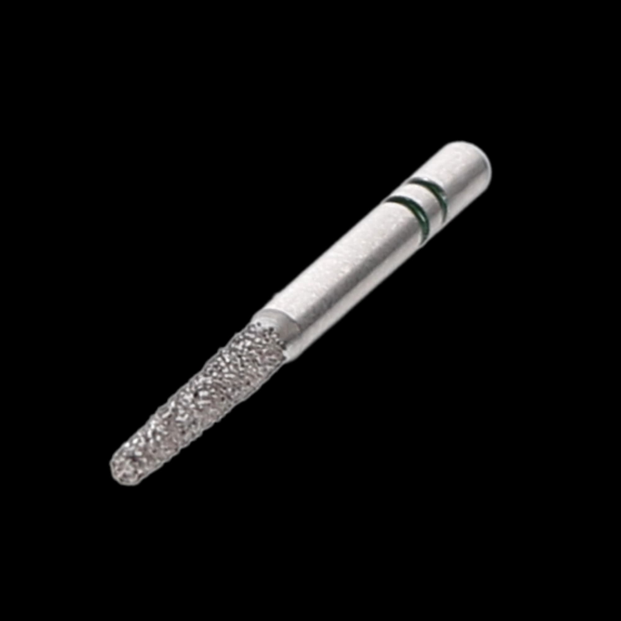 Two Striper Diamond Bur, FG, KR Taper Flat End, 722.8 KR, Coarse, Green, 1.5 mm Major/1.0 mm Minor Diameter, 8.0 mm Length, 5/Pk, 2015360 thumbnail 3