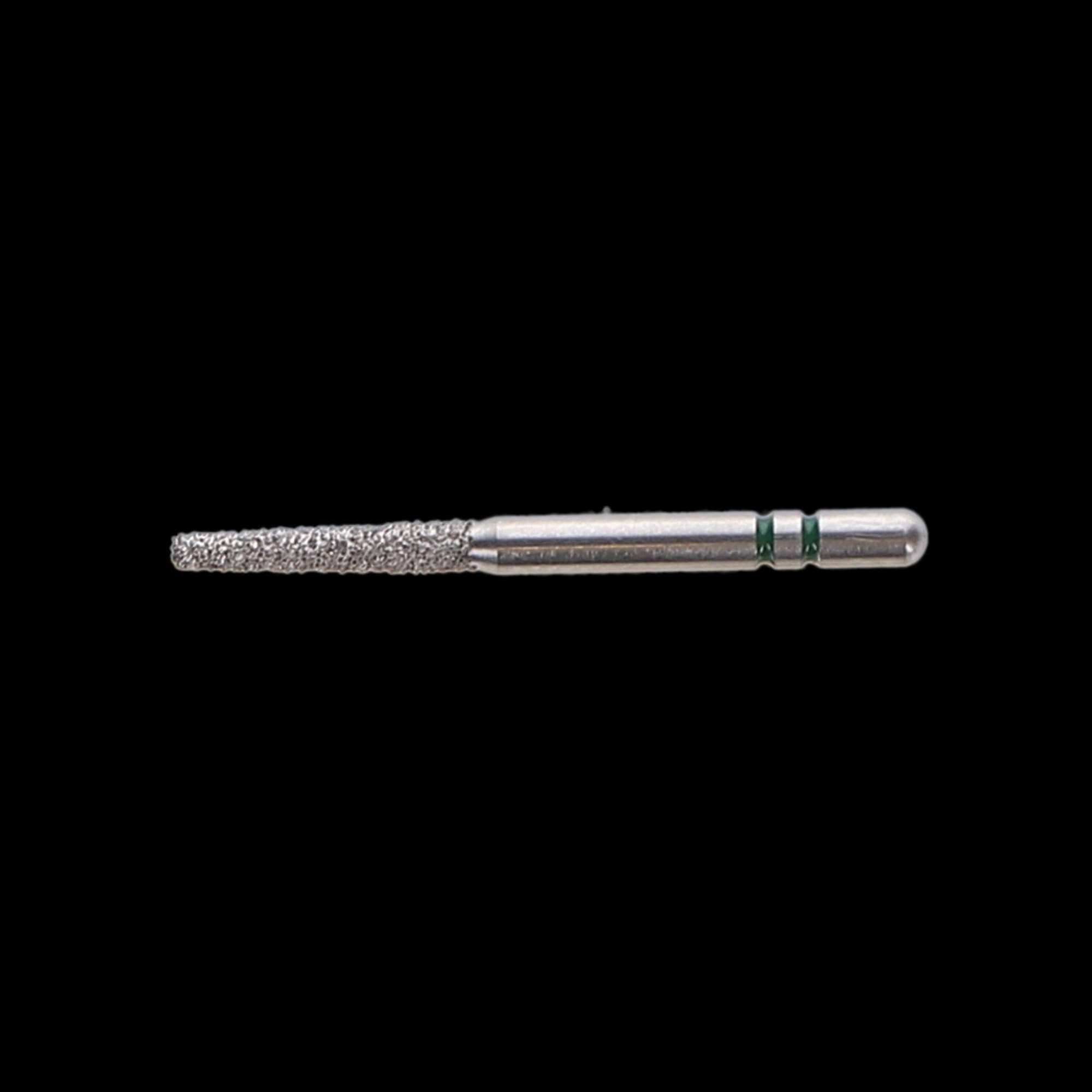 Two Striper Diamond Bur, FG, KR Taper Flat End, 722.8 KR, Coarse, Green, 1.5 mm Major/1.0 mm Minor Diameter, 8.0 mm Length, 5/Pk, 2015360 thumbnail 2
