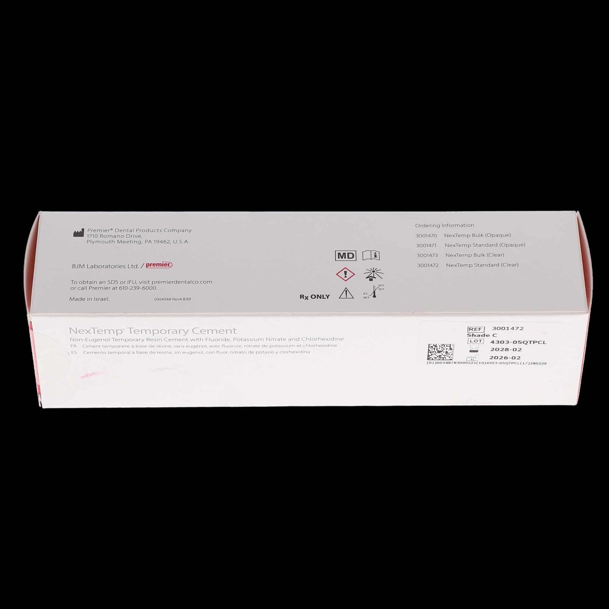NexTemp Clear Temporary Cement Standard Kit, 5 mL Automix Syringe with 10 Mixing Tips, 3001472 thumbnail 5