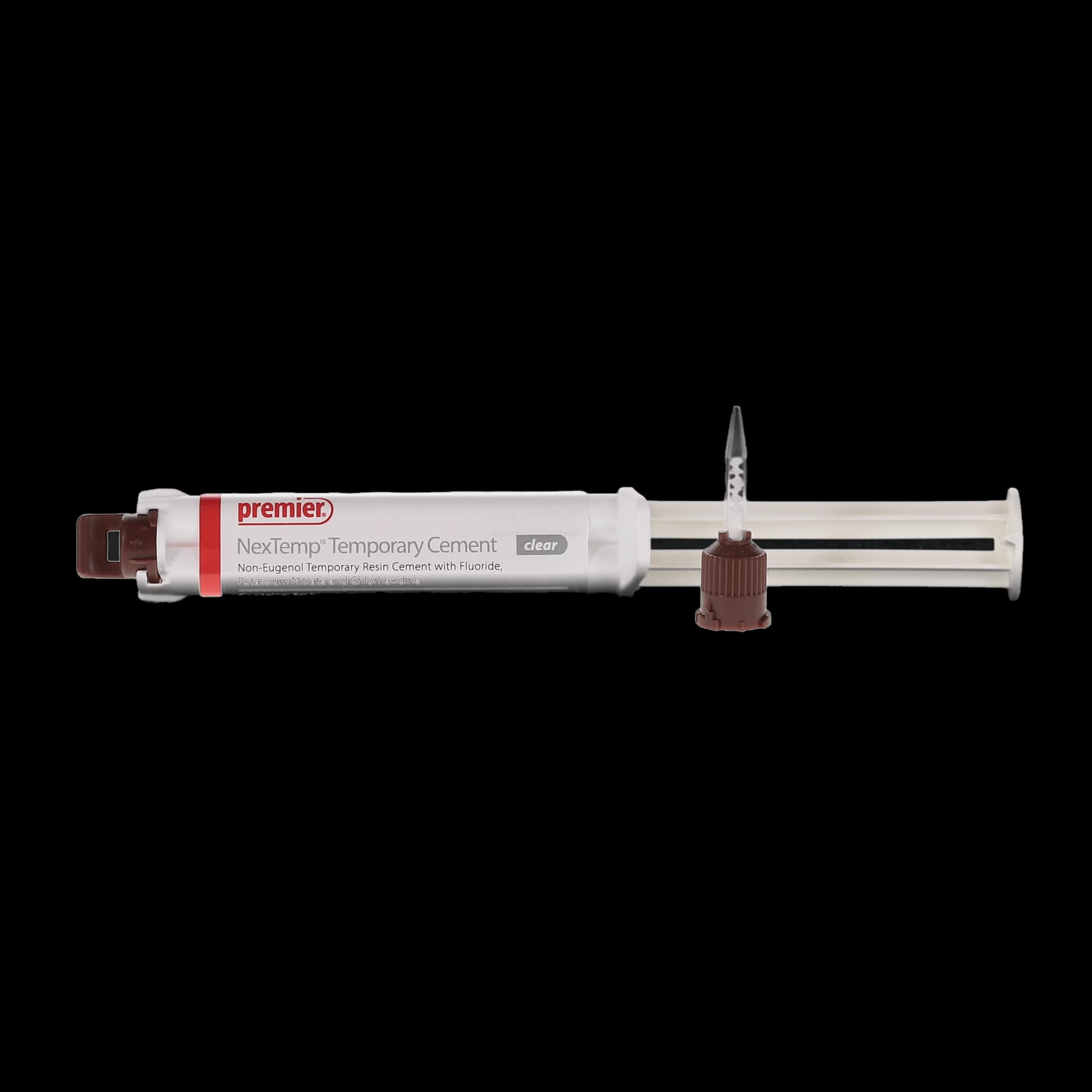NexTemp Clear Temporary Cement Standard Kit, 5 mL Automix Syringe with 10 Mixing Tips, 3001472 thumbnail 2
