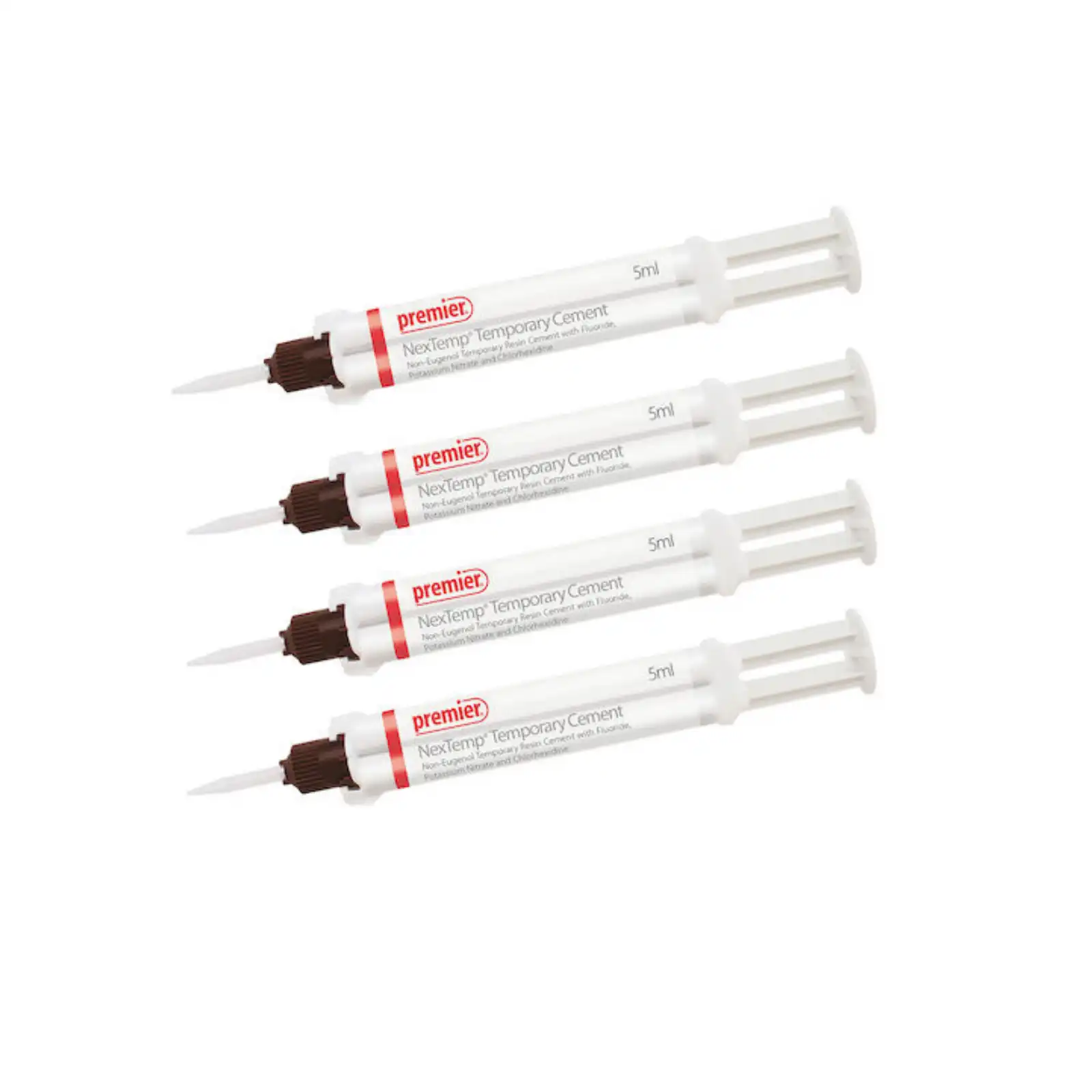 NexTemp Clear Temporary Cement Bulk Kit, 4 x 5 mL Automix Syringes, Non-Eugenol Resin, Ref 3001473 thumbnail 2