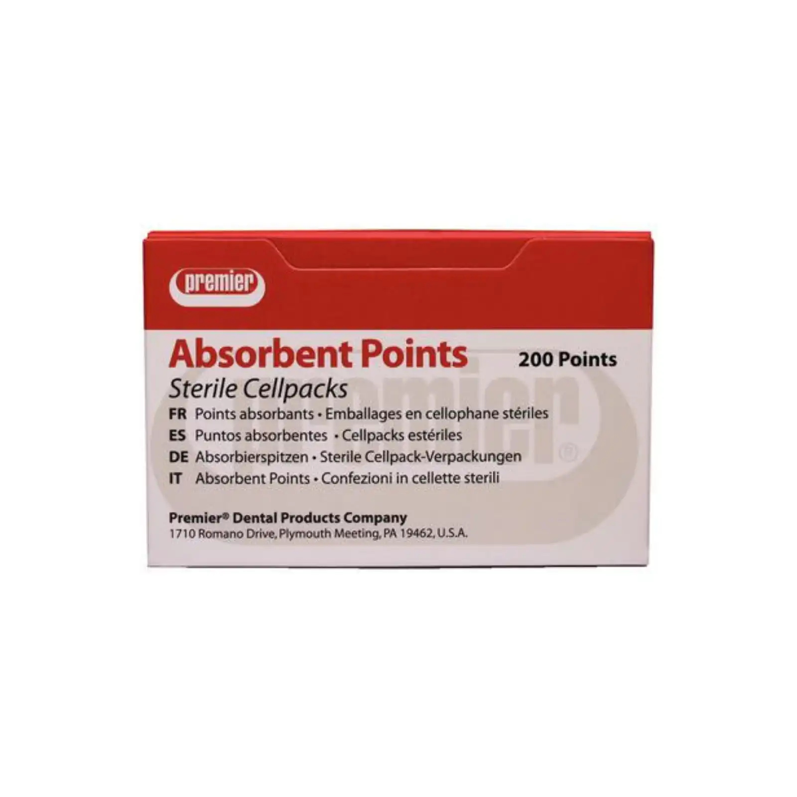 Premier Dental Absorbent Paper Points, Sterile, X-Coarse, White, 200/Box, 9055106 thumbnail 3