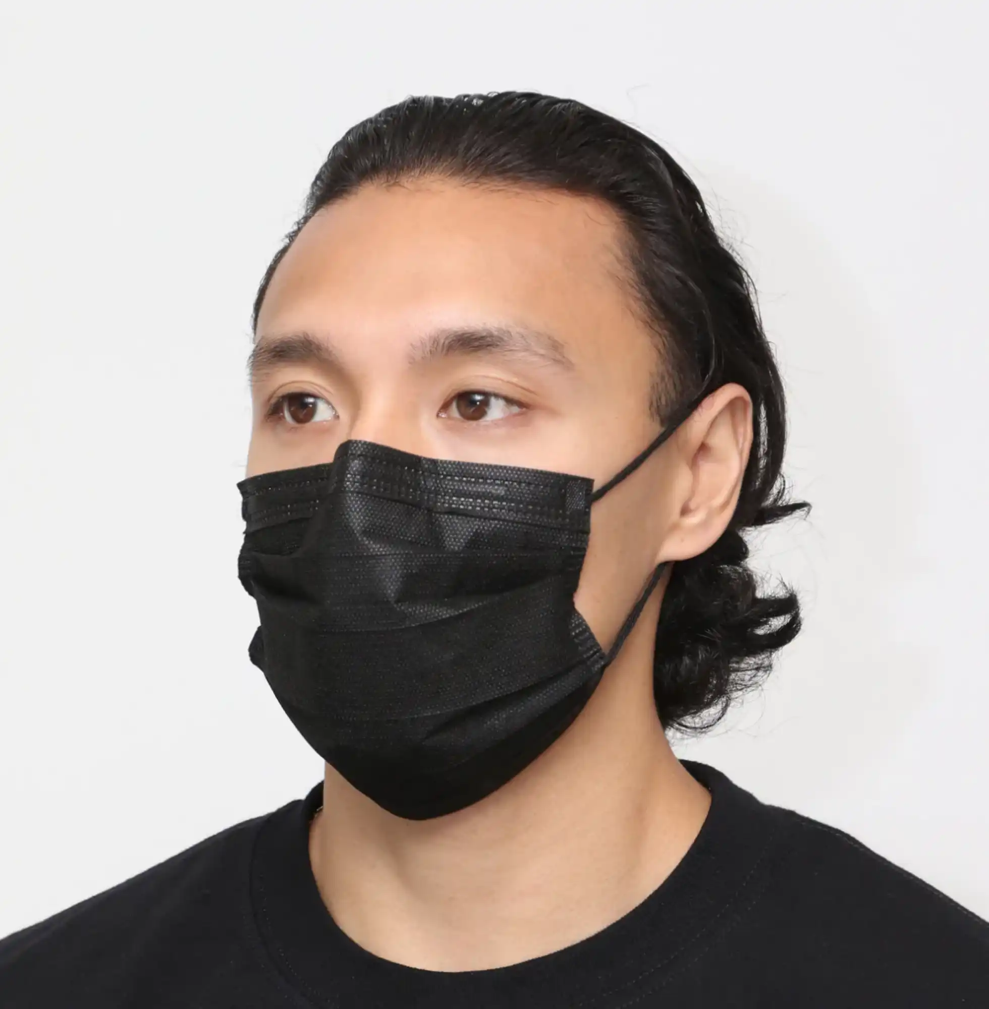 Cranberry S3+ ASTM Level 3 Procedure Face Mask, Black, Ear Loop, 50/Box, S3160K thumbnail 11