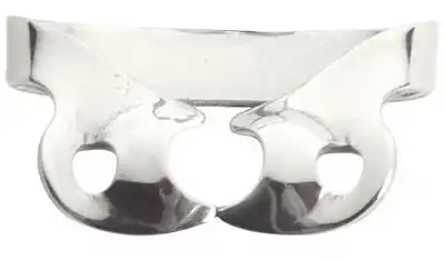 Kulzer Ivory Rubber Dam Clamp, Wingless, Bicuspid, #W1, Stainless Steel, 50057506 thumbnail 2