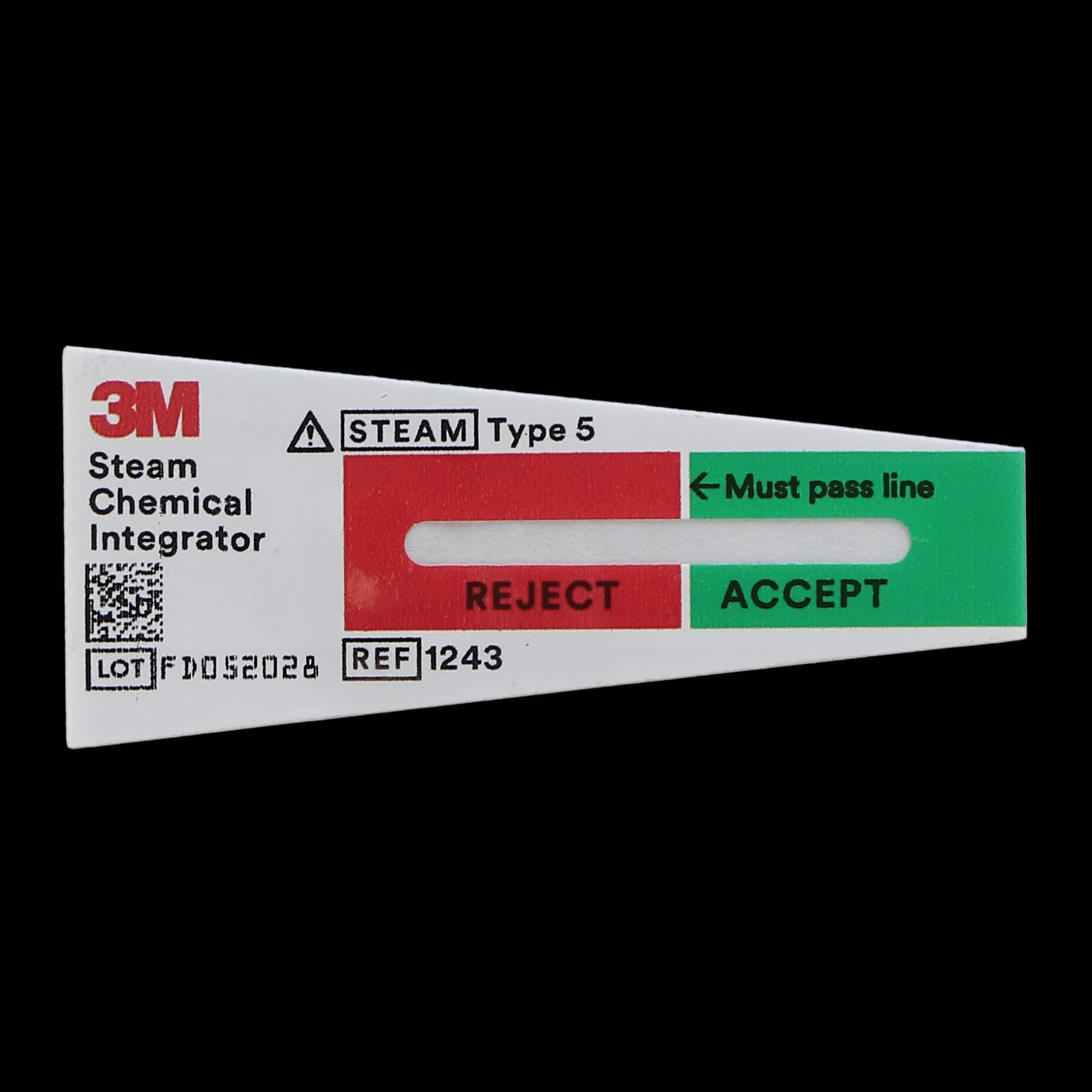 3M Comply SteriGage Steam Chemical Integrator 1243B, Type 5, 2" x 3/4", 100/Bag thumbnail 2