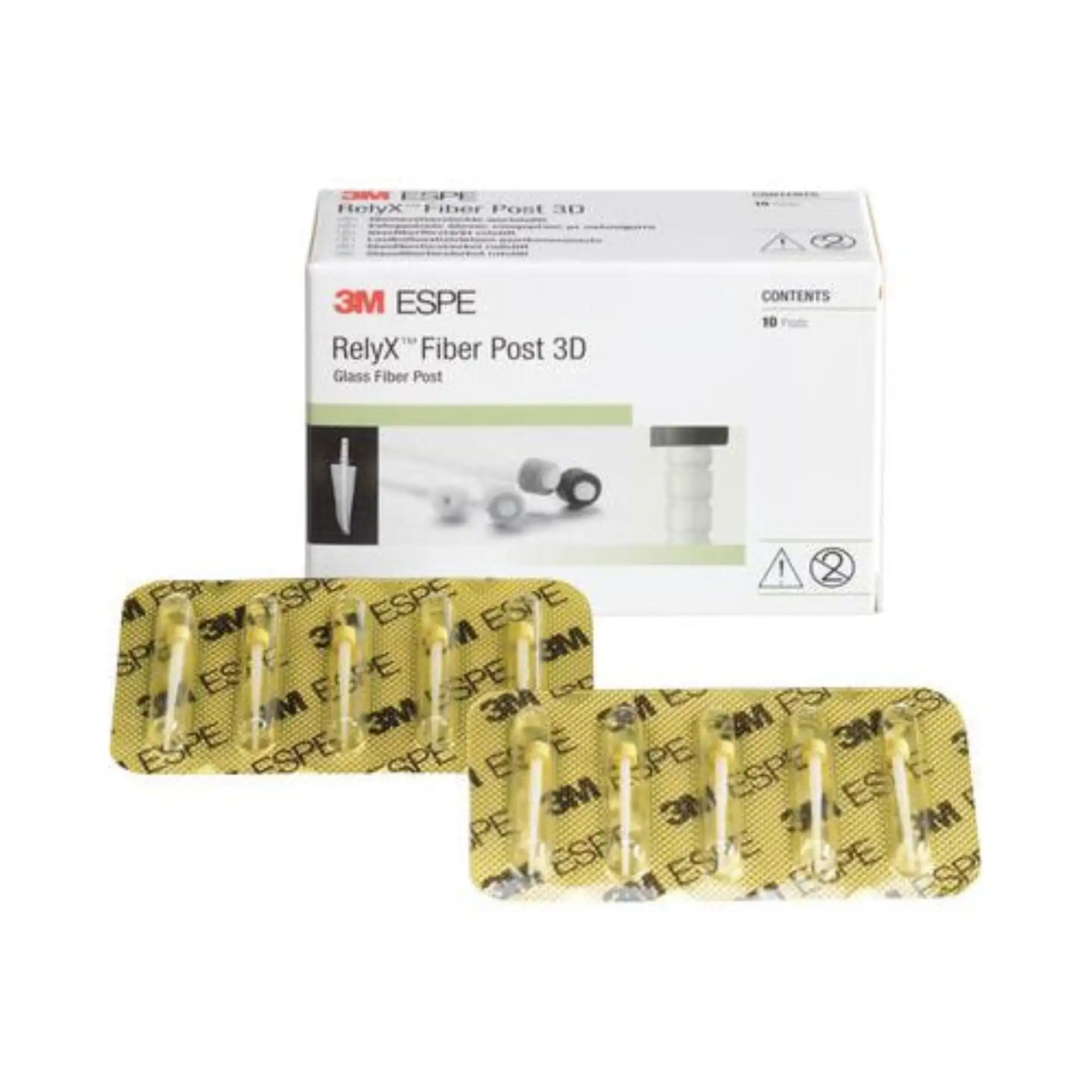 3M RelyX Fiber Post 3D Glass Fiber Post Refill, Size 1 (1.3mm dia.), Yellow, 10/Pack, 56949 thumbnail 6