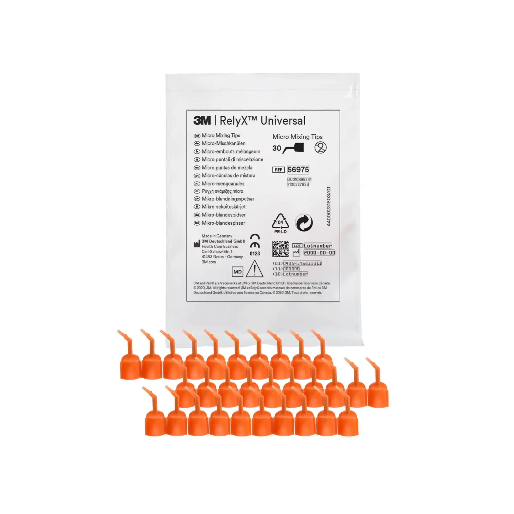 3M RelyX Universal Micro Mixing Tips, Orange, 30/Pkg, 56975 thumbnail 4