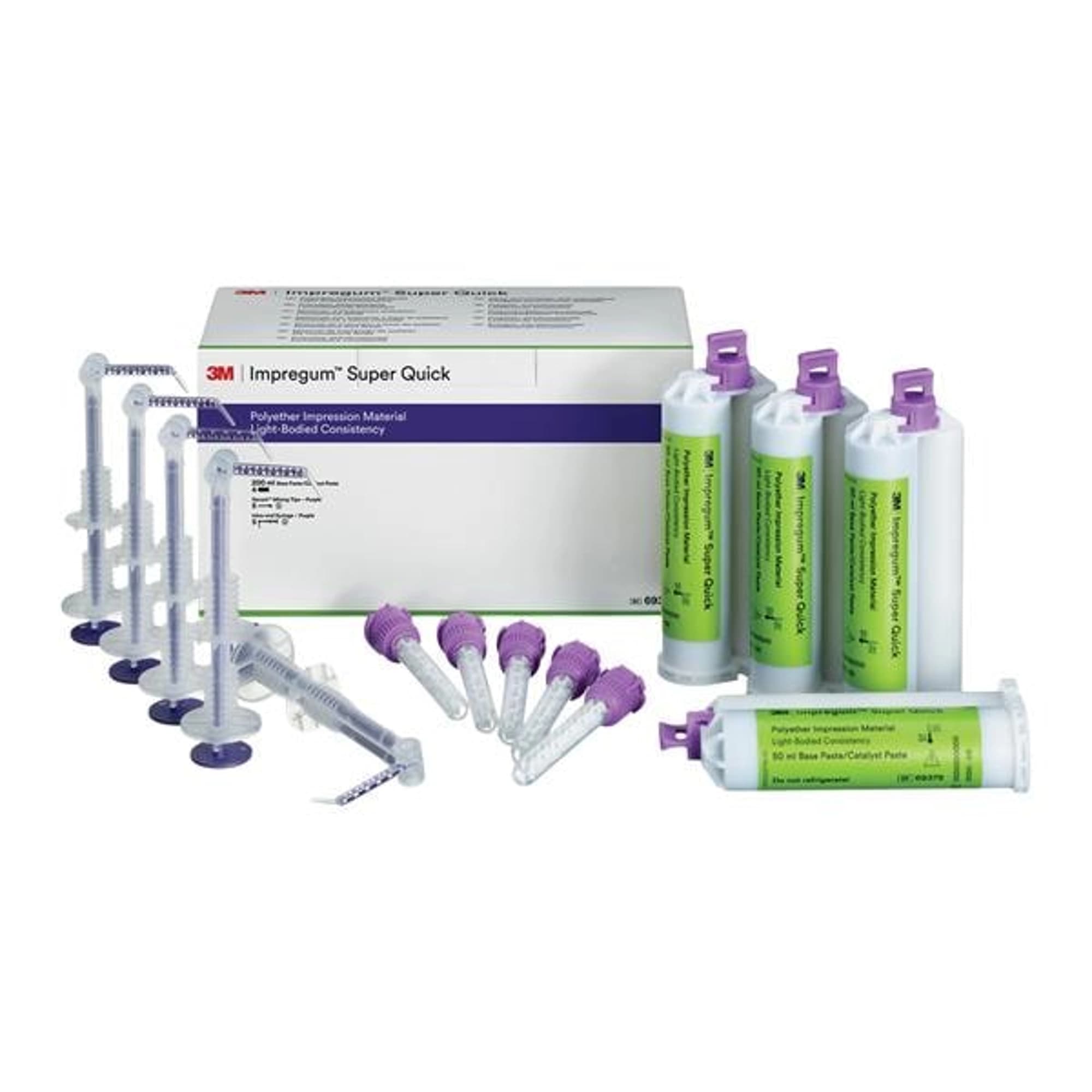 3M (Solventum) Impregum Super Quick Polyether Impression Material Light Body Refill, 50 ml Cartridges, 4/Pk, 69379 thumbnail 2