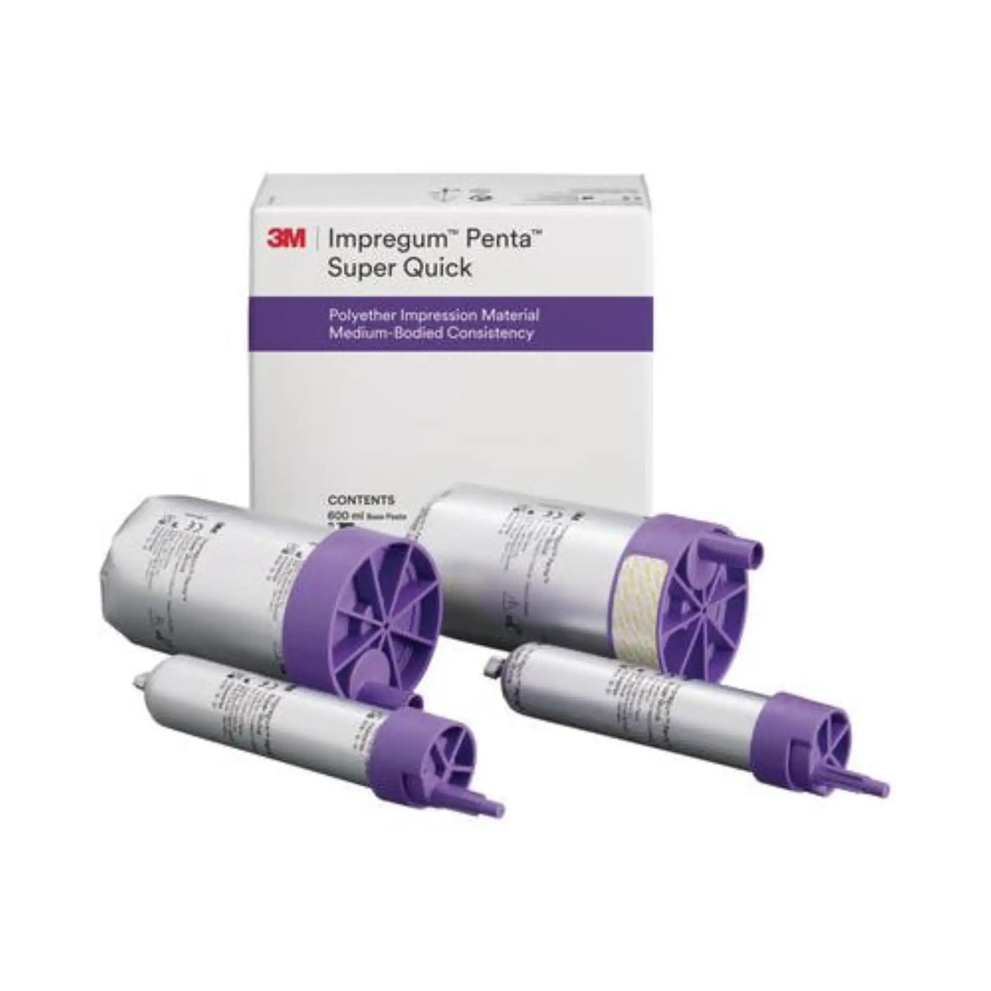 3M™ Impregum™ Penta™ Super Quick Polyether Impression Material Medium Body Refill, 69385, 2 x 300 mL Base & 2 x 60 mL Catalyst thumbnail 2