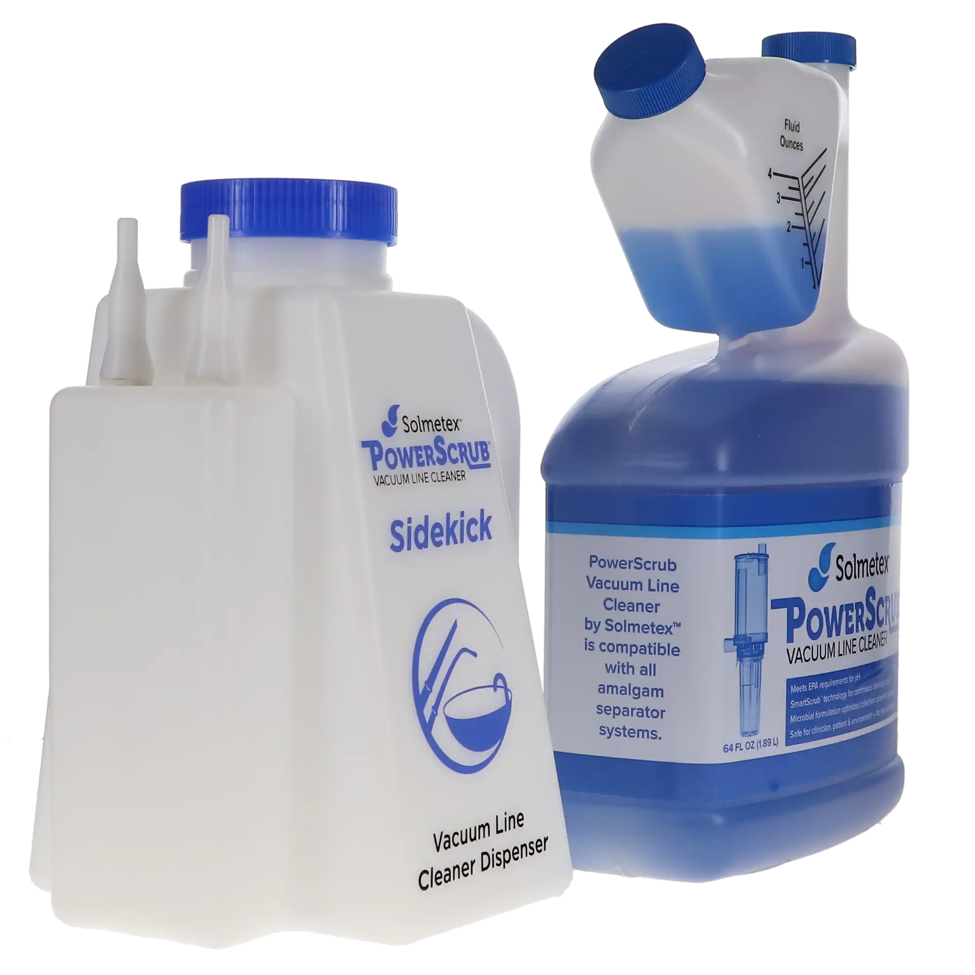 Solmetex PowerScrub Vacuum Line Cleaner Intro Kit, 64 oz Bottle with Sidekick Dispenser, PCS-VLIK thumbnail 17