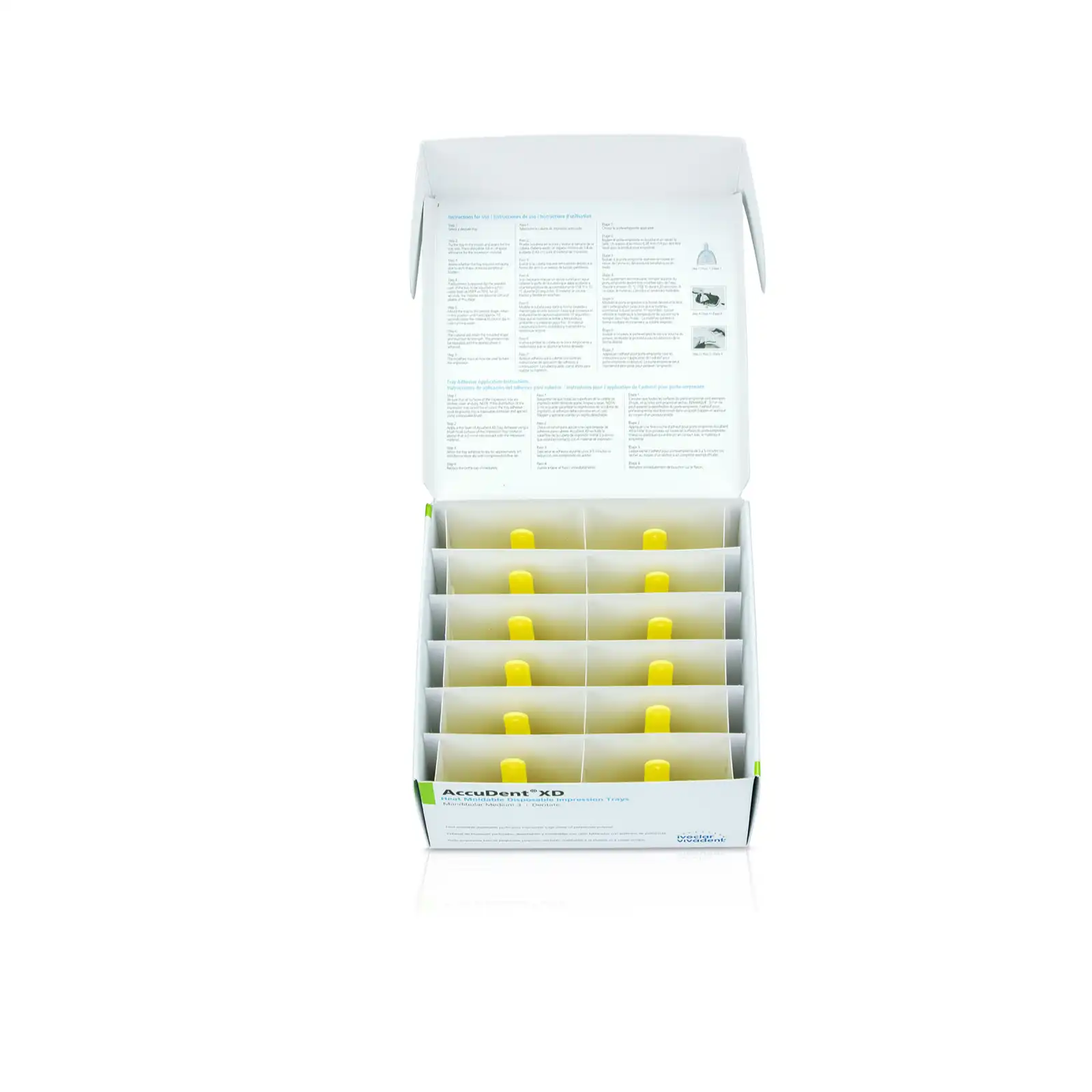 AccuDent XD Dentate Trays #2, 12/Pk, 673705 - AccuDent XD Dentate Trays #2 12/Pk - Image 1