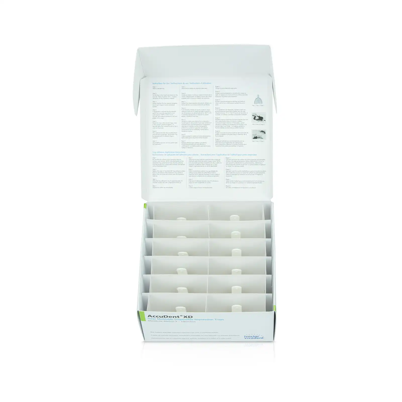 AccuDent XD Edentulous Trays #10, 12/Pk, 673713 - AccuDent XD Edentulous Trays #10 12/Pk - Image 1