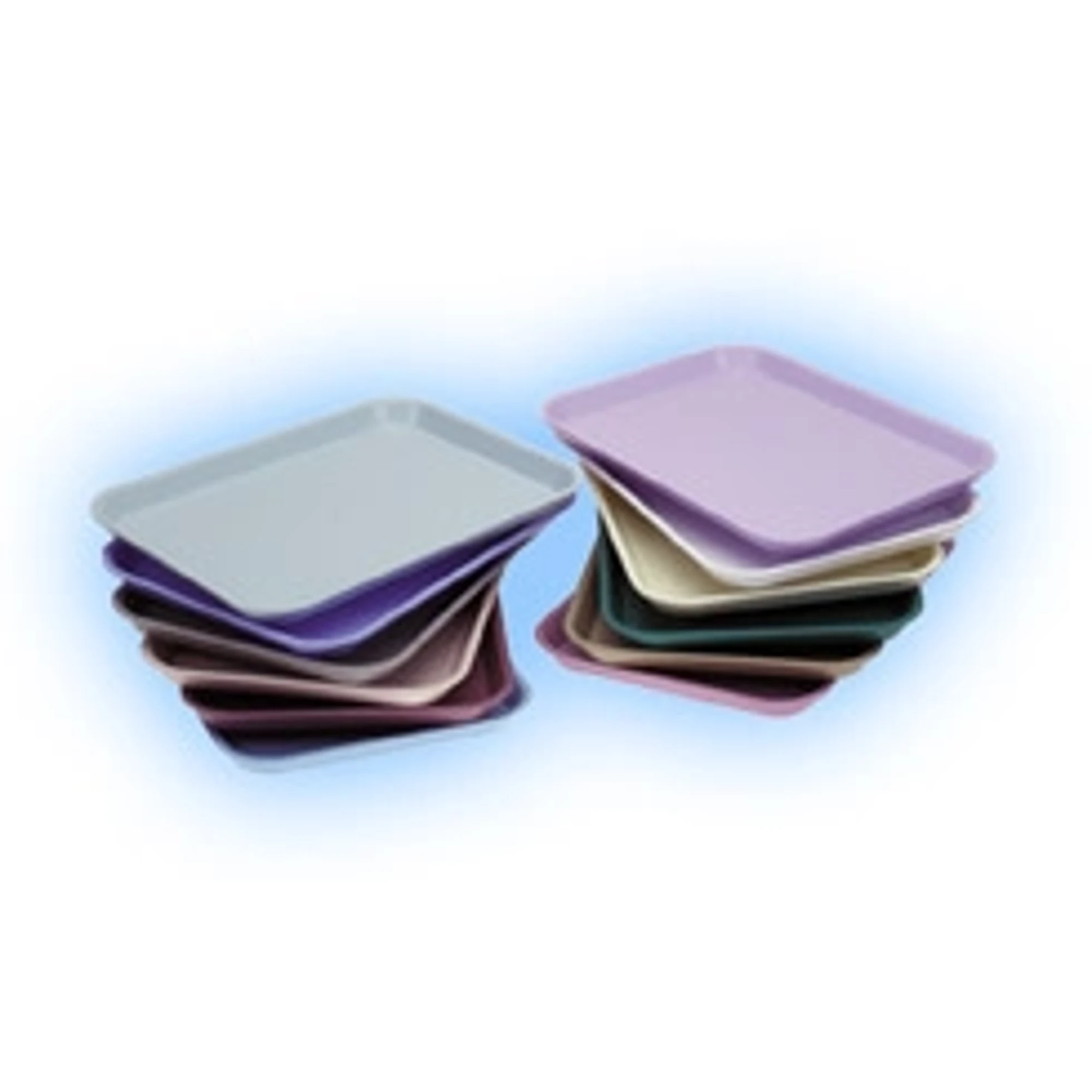 Plasdent Set-Up Plastic Flat Tray, Size E (Midwest), Mauve, 15" x 10-1/2" x 7/8", 1/Pk, 300EF-10 - Set-Up Plastic Flat Trays, # E, Mauve, 1/Pk, 300EF-10 - Image 1