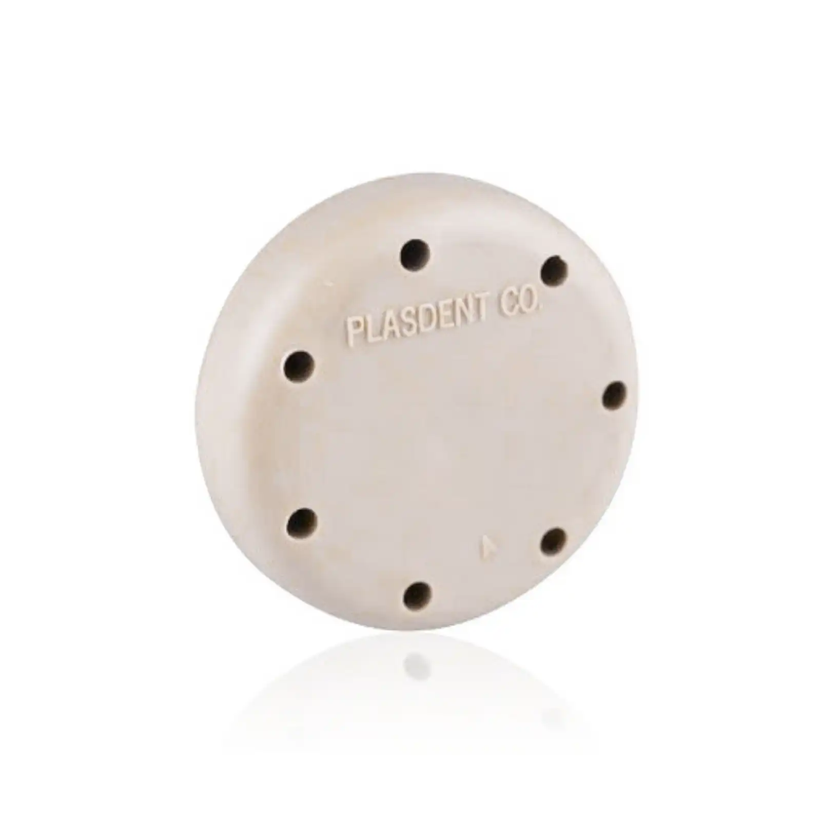 Plasdent Magnetic Bur Block, 7-Hole, Small Round, Sand, 400BSS-7PS - Magnetic Bur Block 7-Hole Small Round Sand - Image 1
