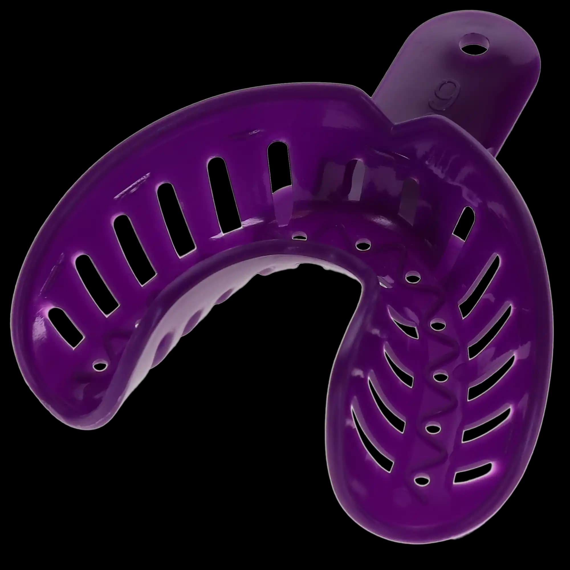 Excellent-Colors Ortho Impression Trays #6 Large Lower, Purple, Perforated, Disposable, 25/Pk, ITO-6L thumbnail 4
