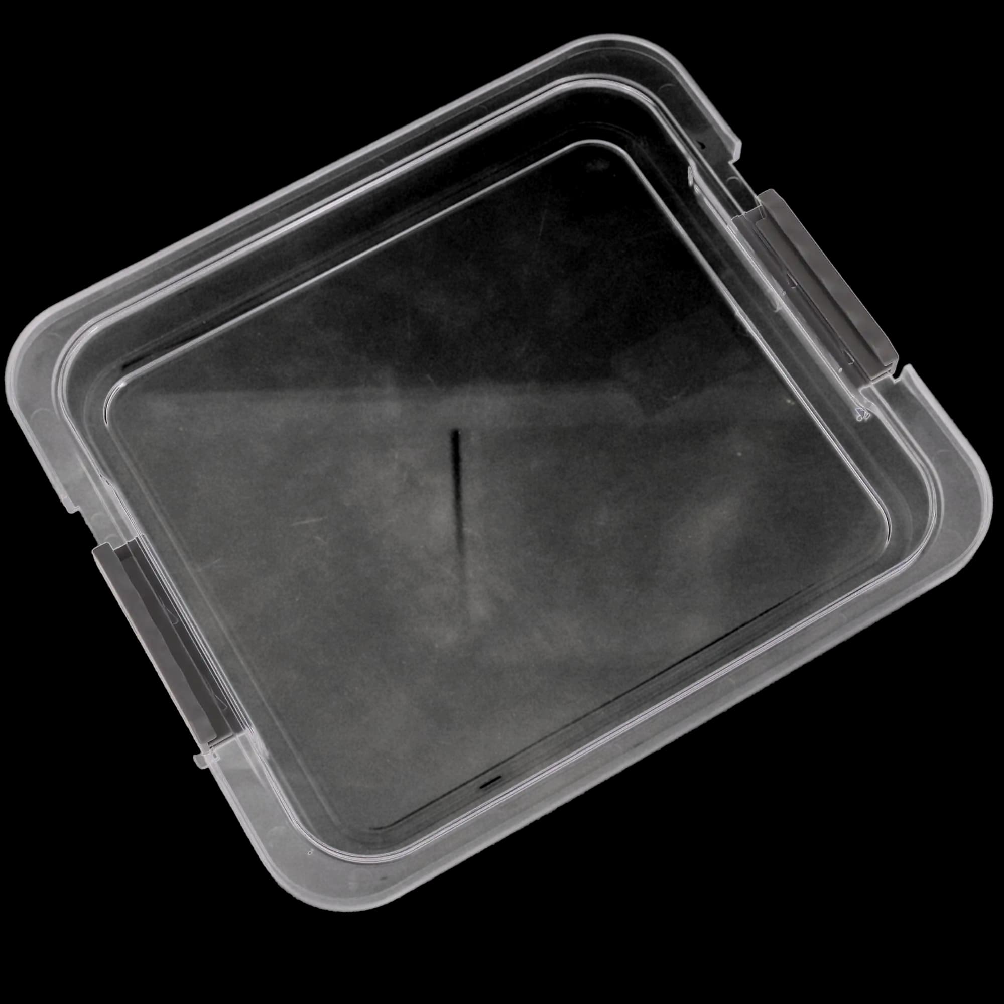 Zirc Safe-Lok Tall Tray Cover for B-Size Trays, Clear, 13-7/8" x 9-7/8" x 1-3/16", 20Z446 thumbnail 3