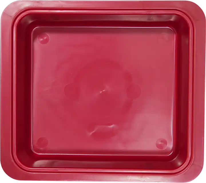 Zirc Procedure Tub Only, Red, 12-1/4" x 10-7/8" x 2-3/4", 1/Pk, 20Z463M thumbnail 2