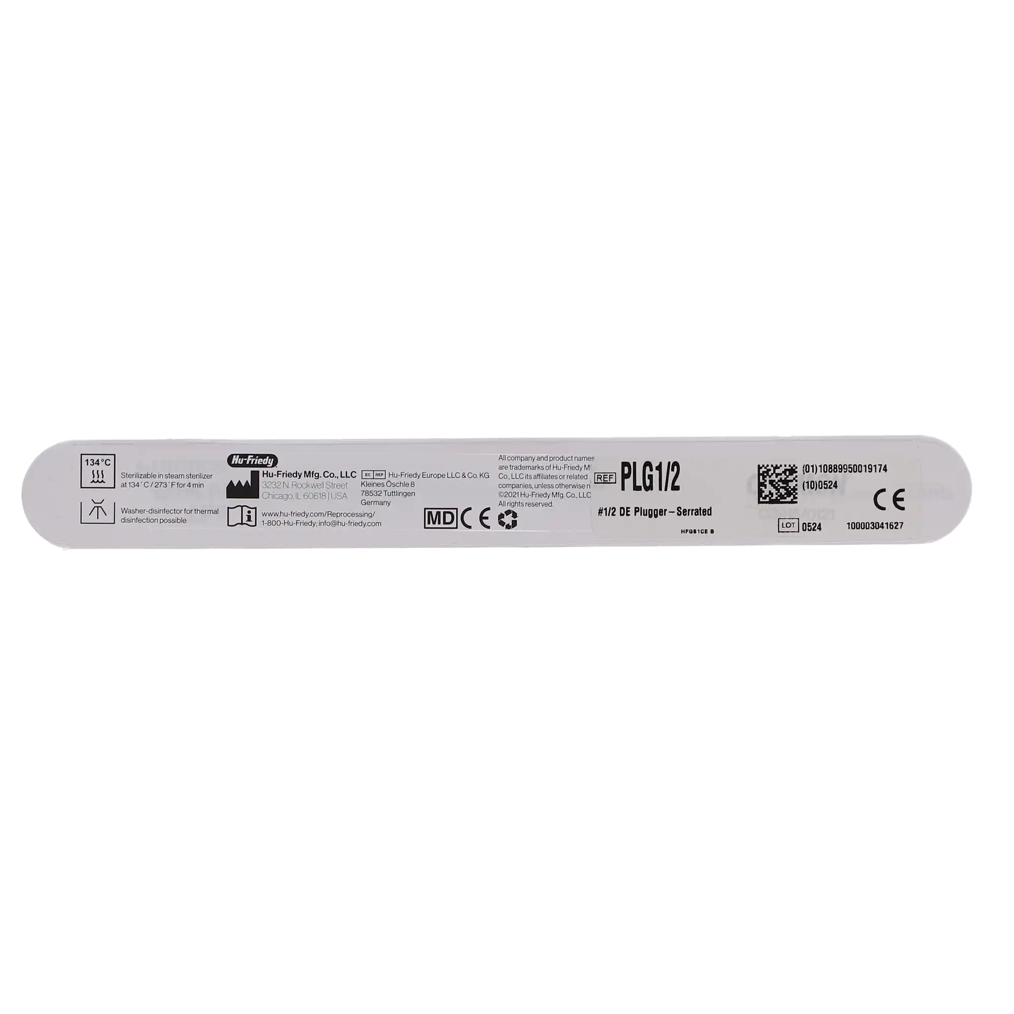 Hu-Friedy Amalgam Plugger, Andrew, Serrated, Double-End, #1/2, 1/Pk, PLGA1/2, PLG1/2 thumbnail 3