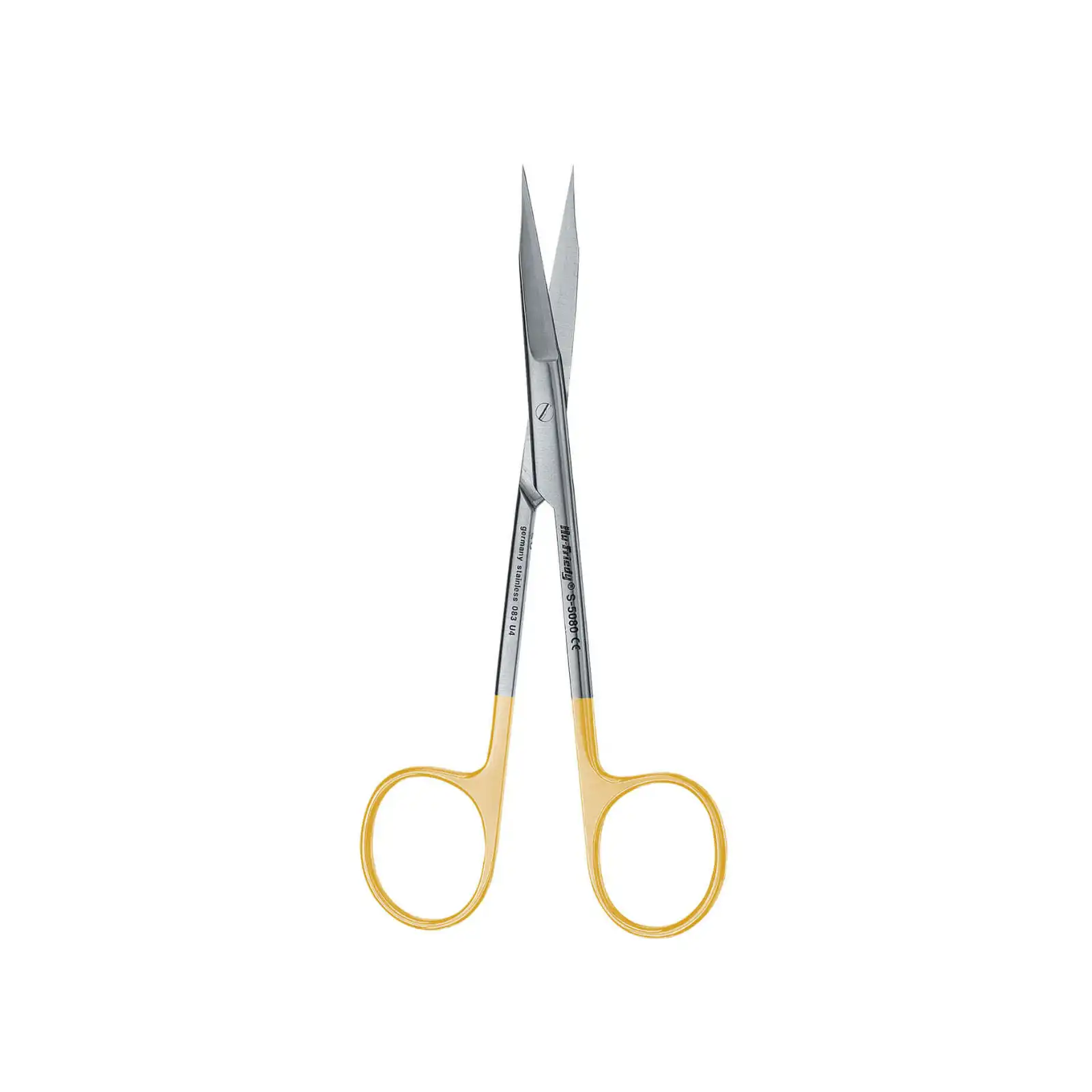 Hu-Friedy Goldman-Fox 5" (13cm) Straight Perma-Sharp Surgical Scissors, 1 Serrated Blade, S5080 thumbnail 2