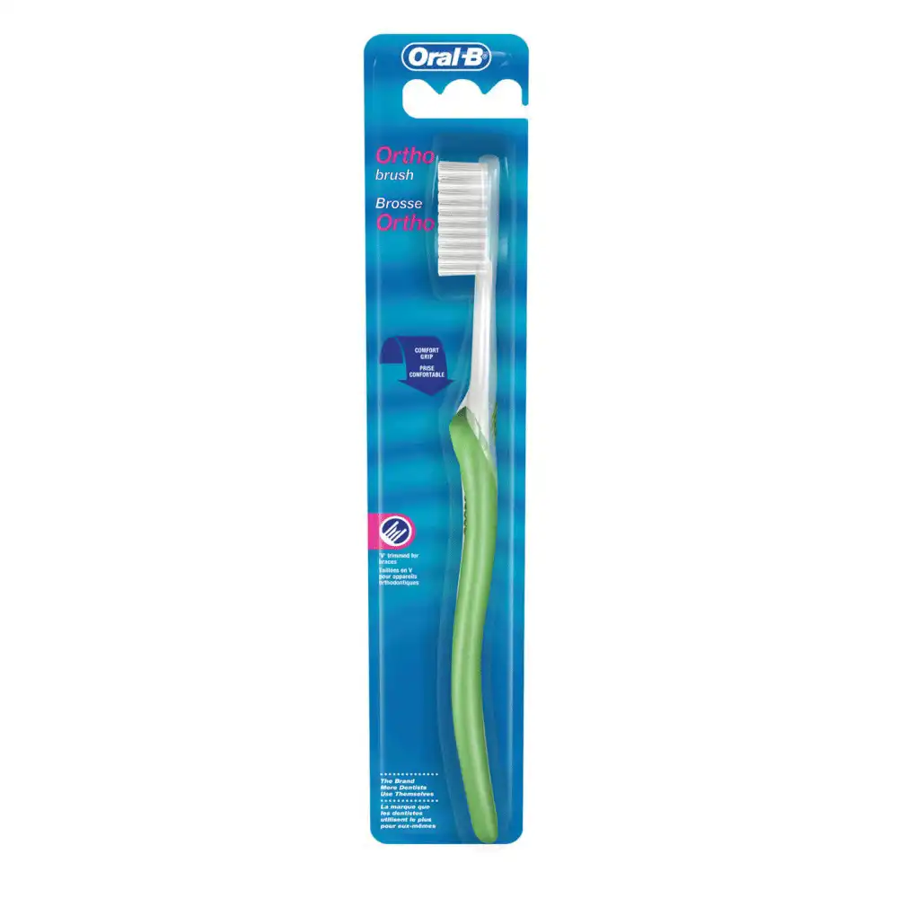 Oral-B Orthodontic Toothbrush, V-Trim Bristles, Soft, 12/Bx - Oral-B Orthodontic Brush 12/Bx - Image 1