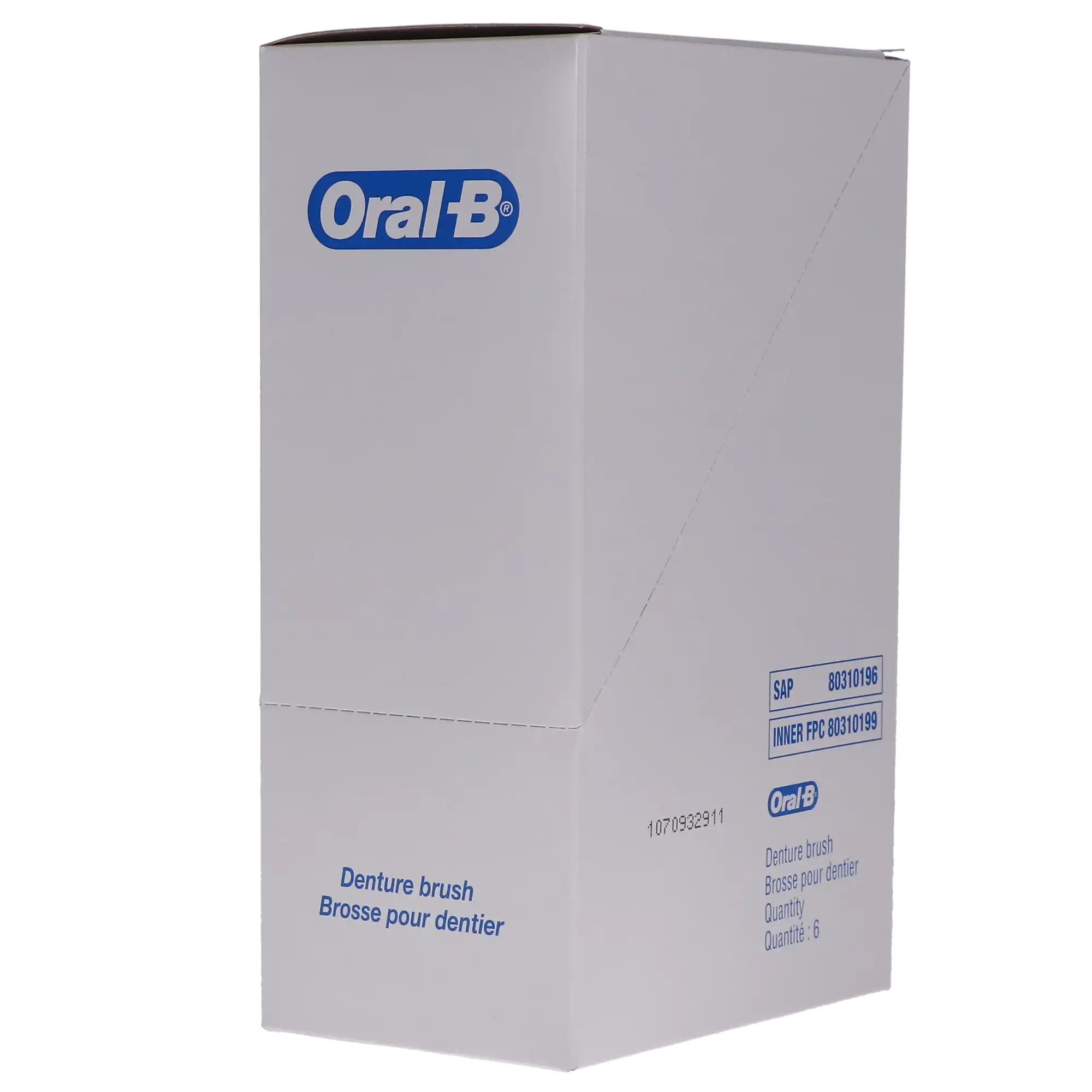 Oral-B Denture Brush, Dual Head, Firm Nylon Bristles, 6/Bx, 80310196 thumbnail 12